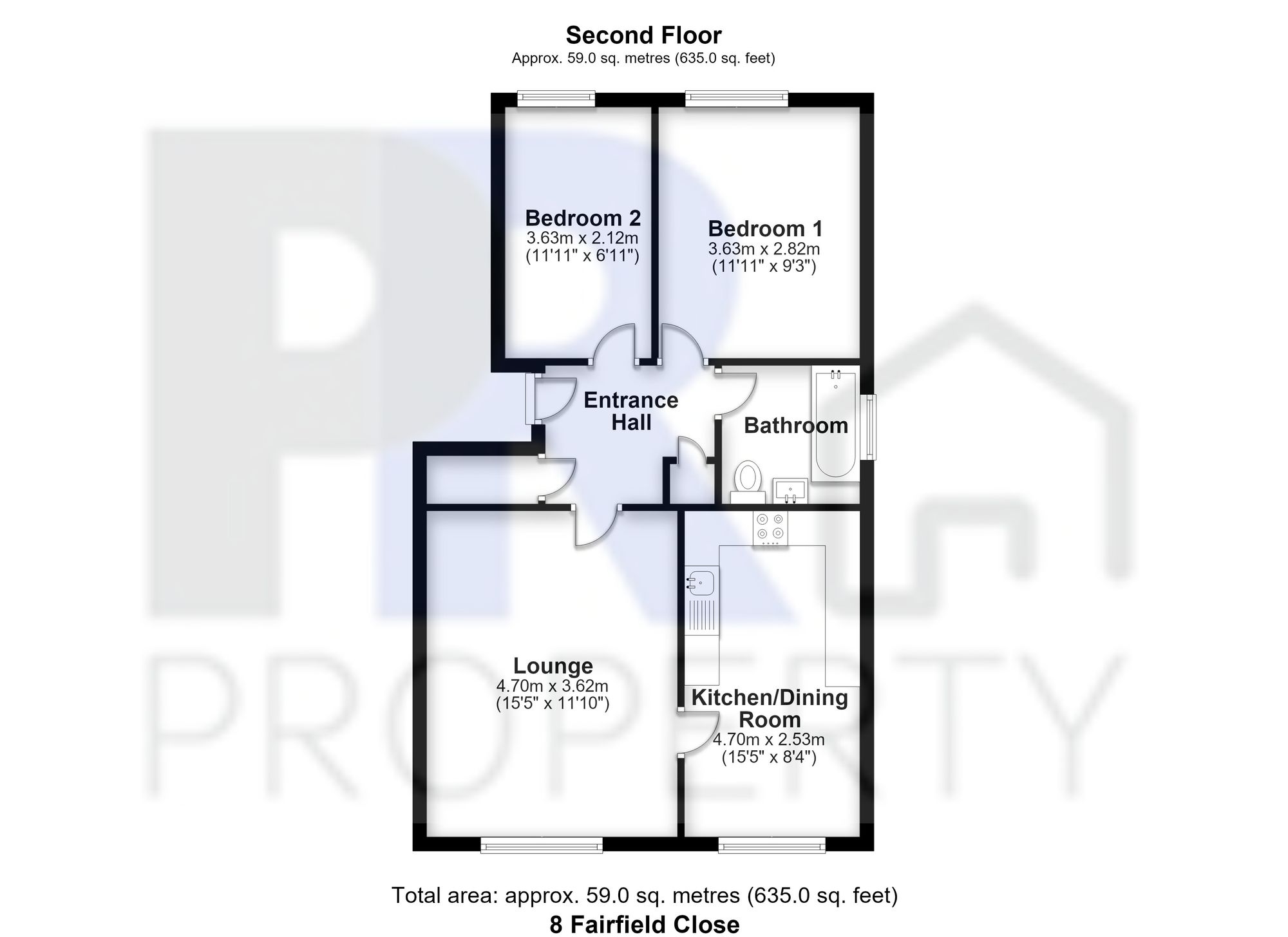 8 Fairfield Close, Dunstable floorplan