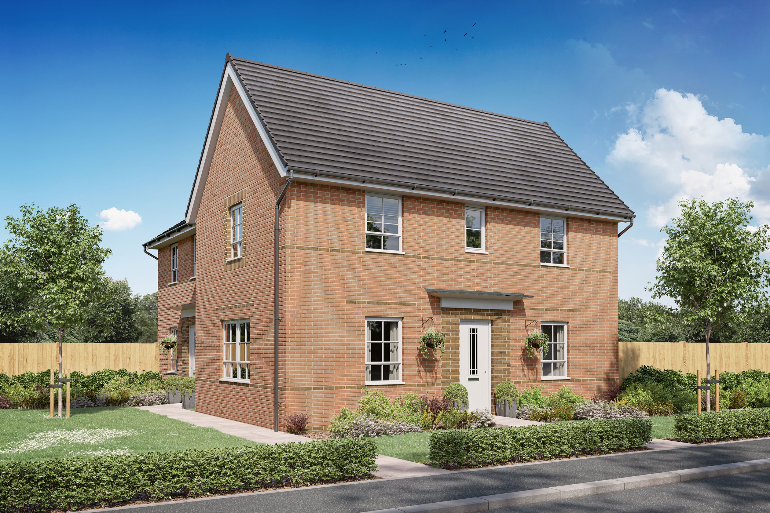 Property 1 of 8. Exterior CGI View Of Our 3 Bed Moresby Home