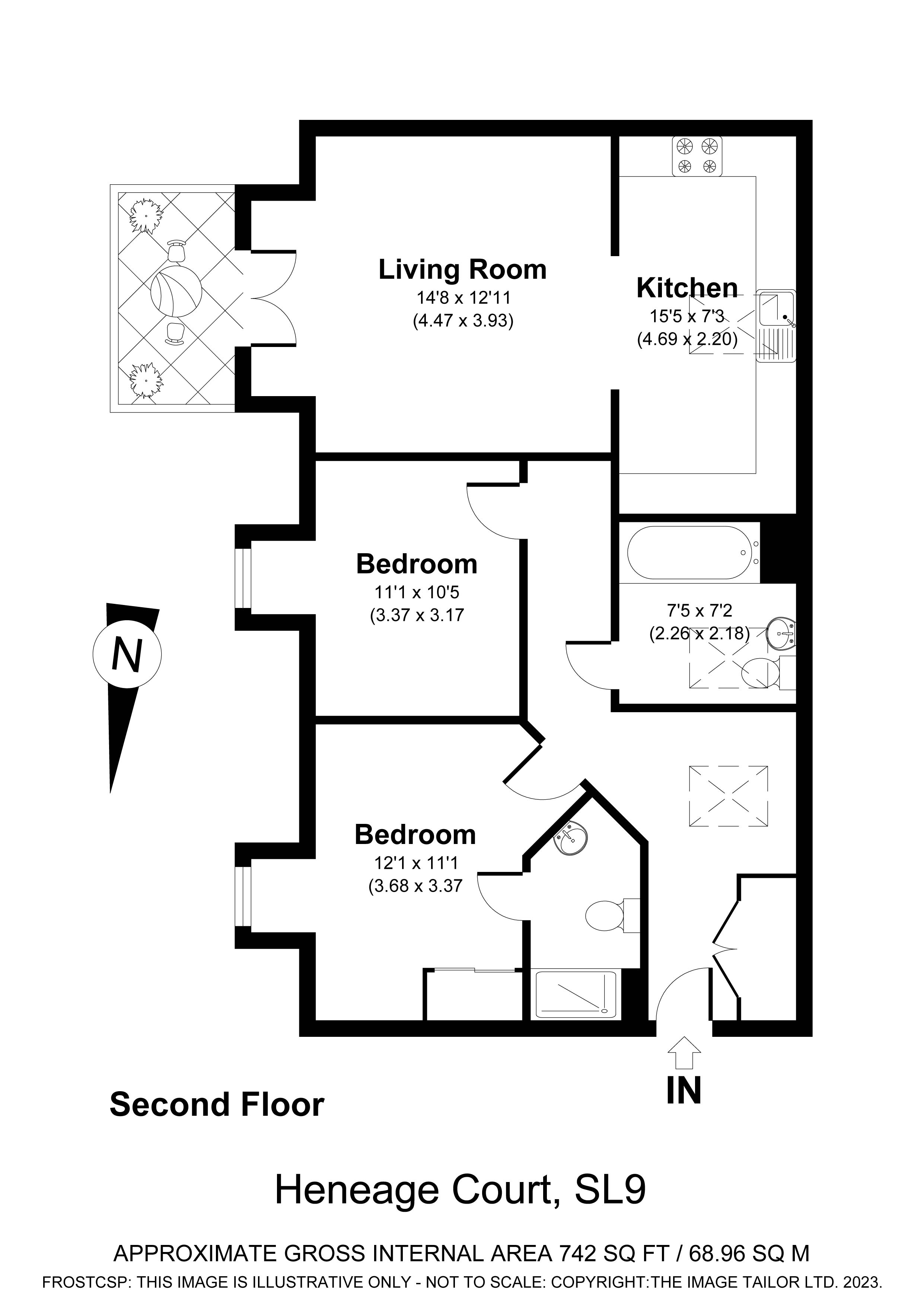 Flat 4, Heneage Court,, Grange Road, Gerrards Cross floorplan