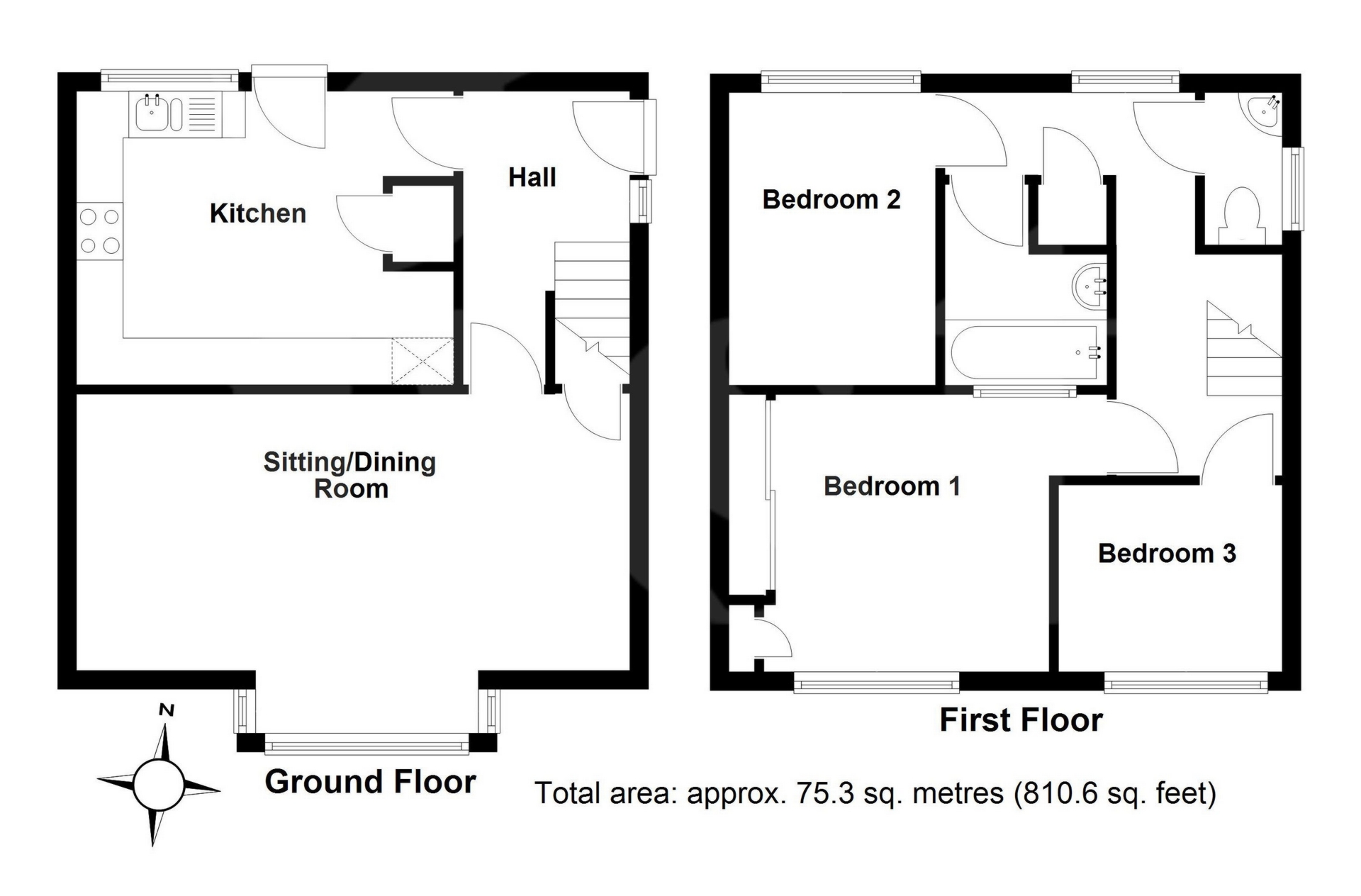 6, Guildford Close, Exeter floorplan