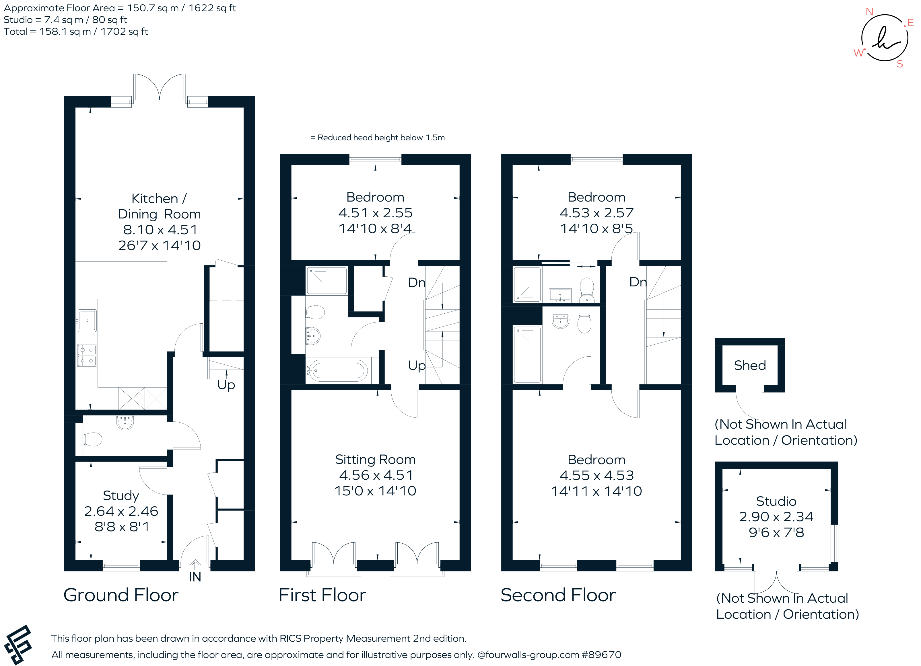 68, Parsonage Road, Horsham floorplan