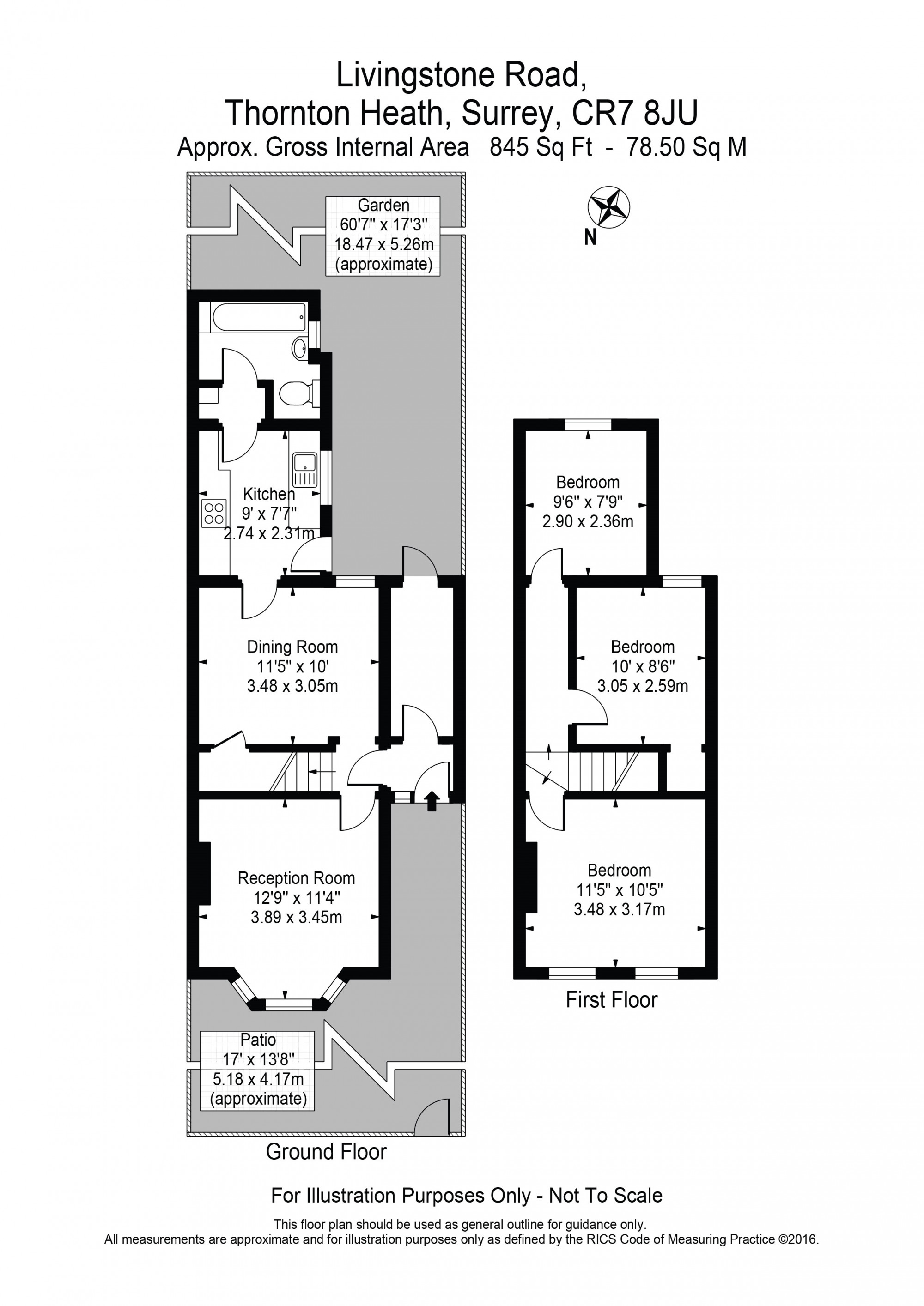 Livingstone Road, Thornton Heath, Surrey CR7, 3 bedroom end terrace