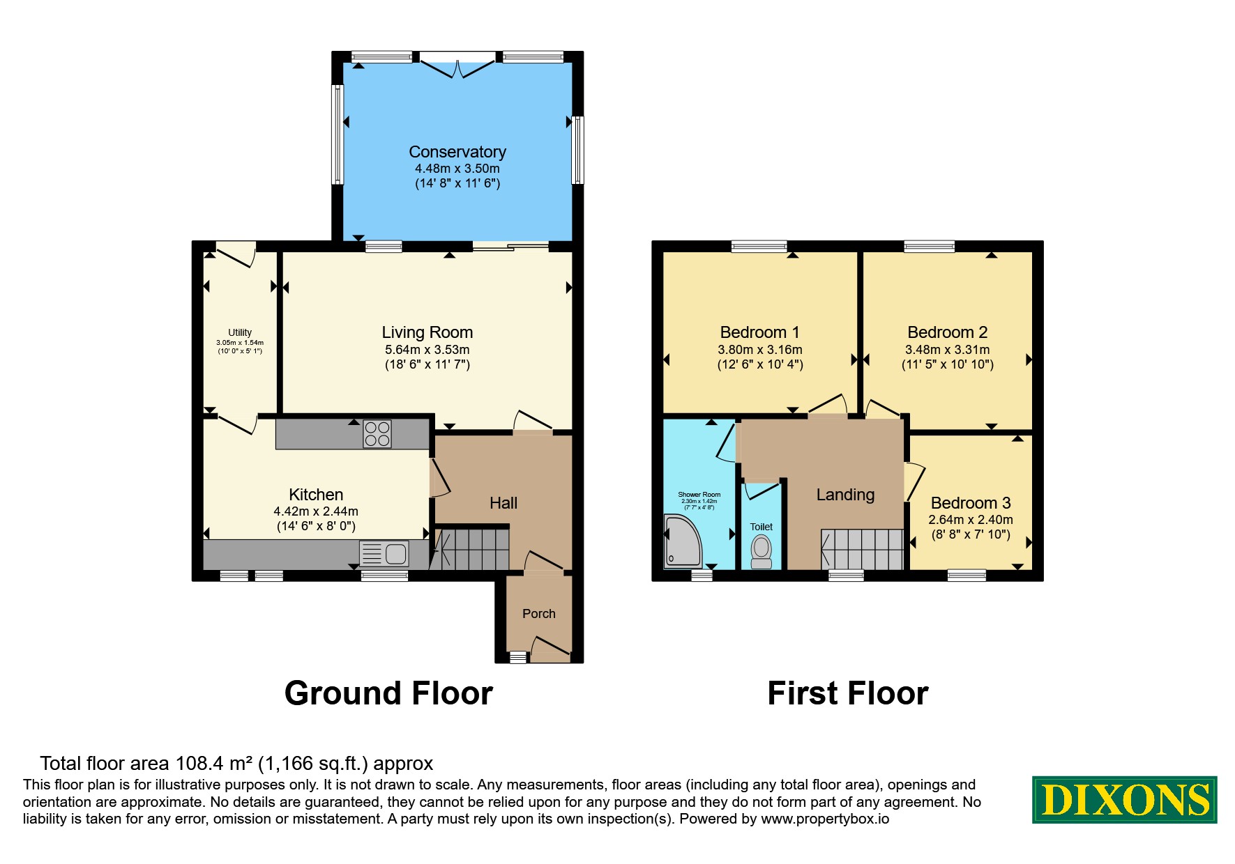 52, Dimbles Lane, Staffordshire floorplan