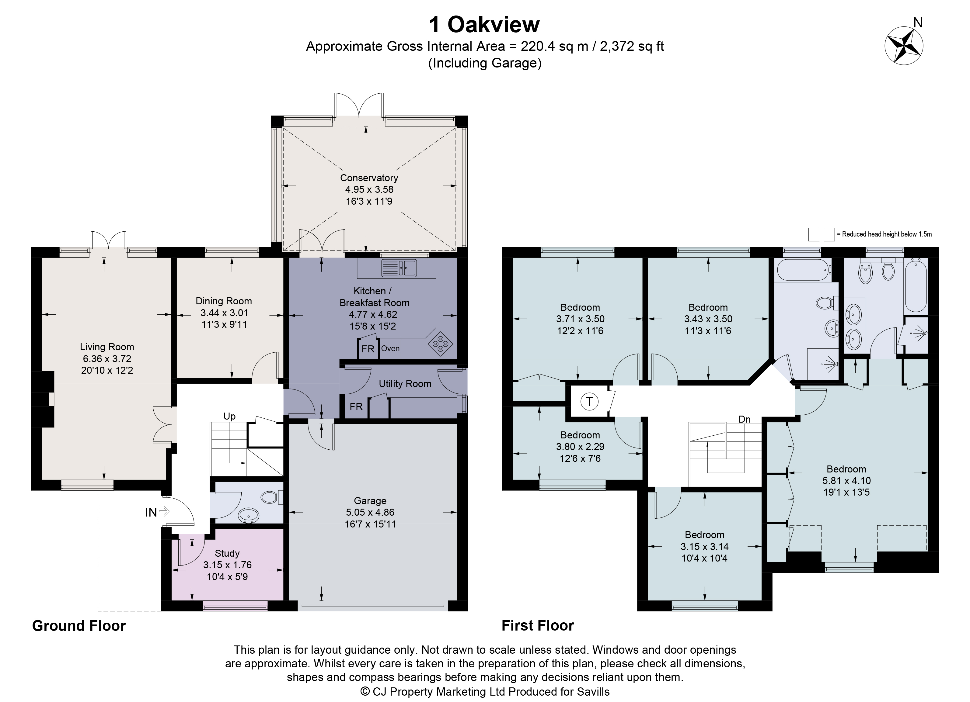 1, Oakview, Amersham floorplan