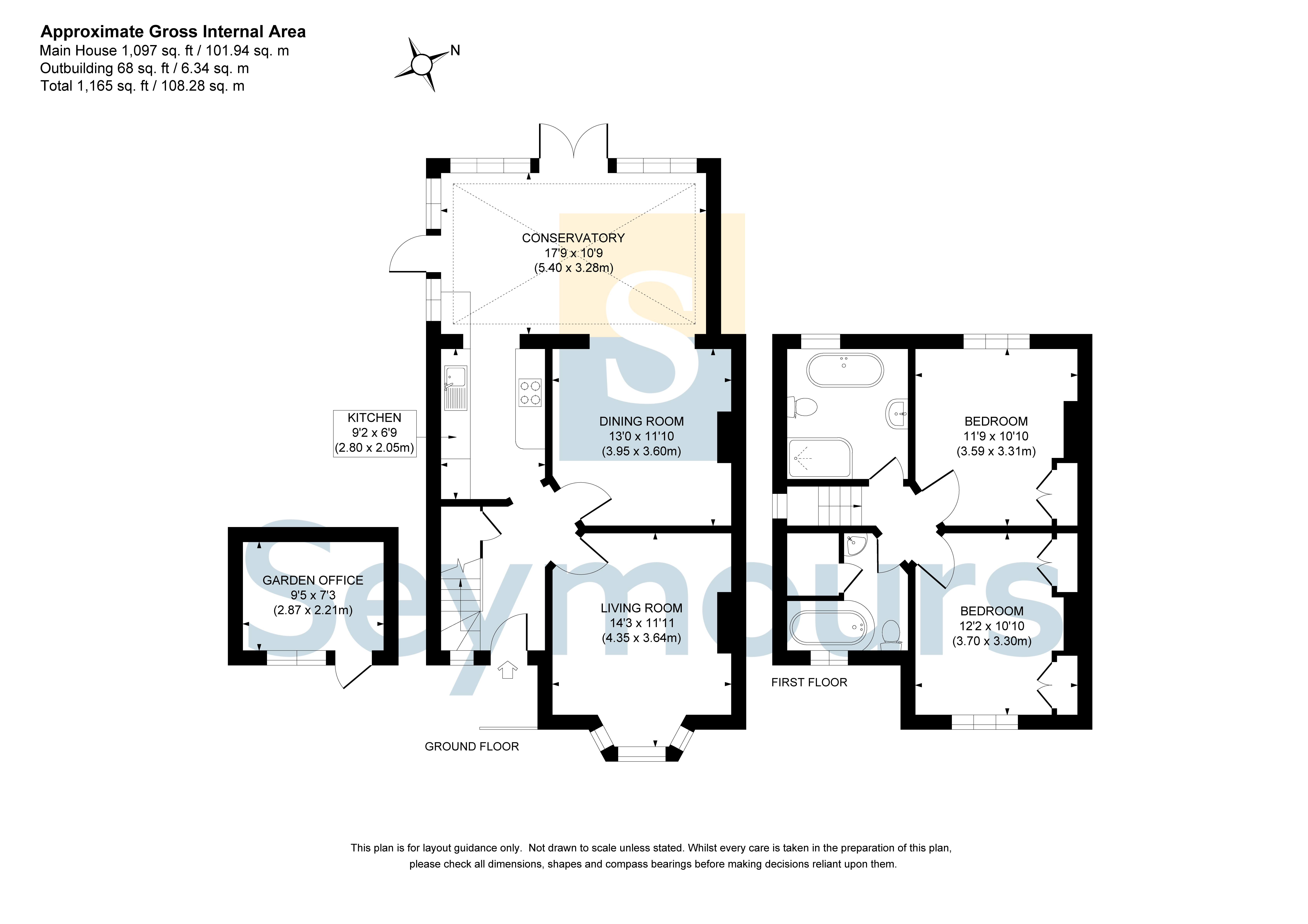 Heathside Cottage,, Maybury Hill, Woking floorplan