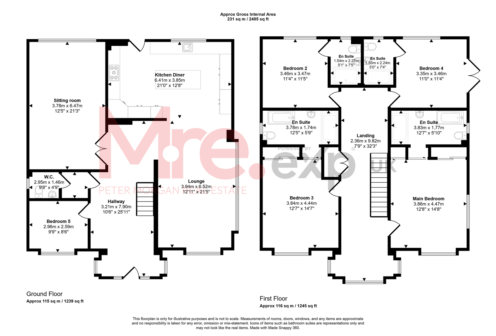 Llun Y Mynydd, 29, Forest Lodge Lane, Port Talbot floorplan