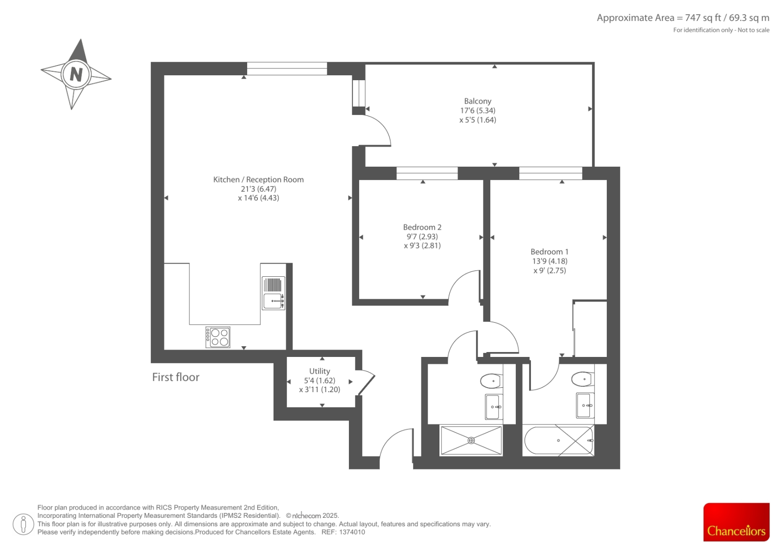 Flat 3, 54, Flagstaff Road, Reading floorplan