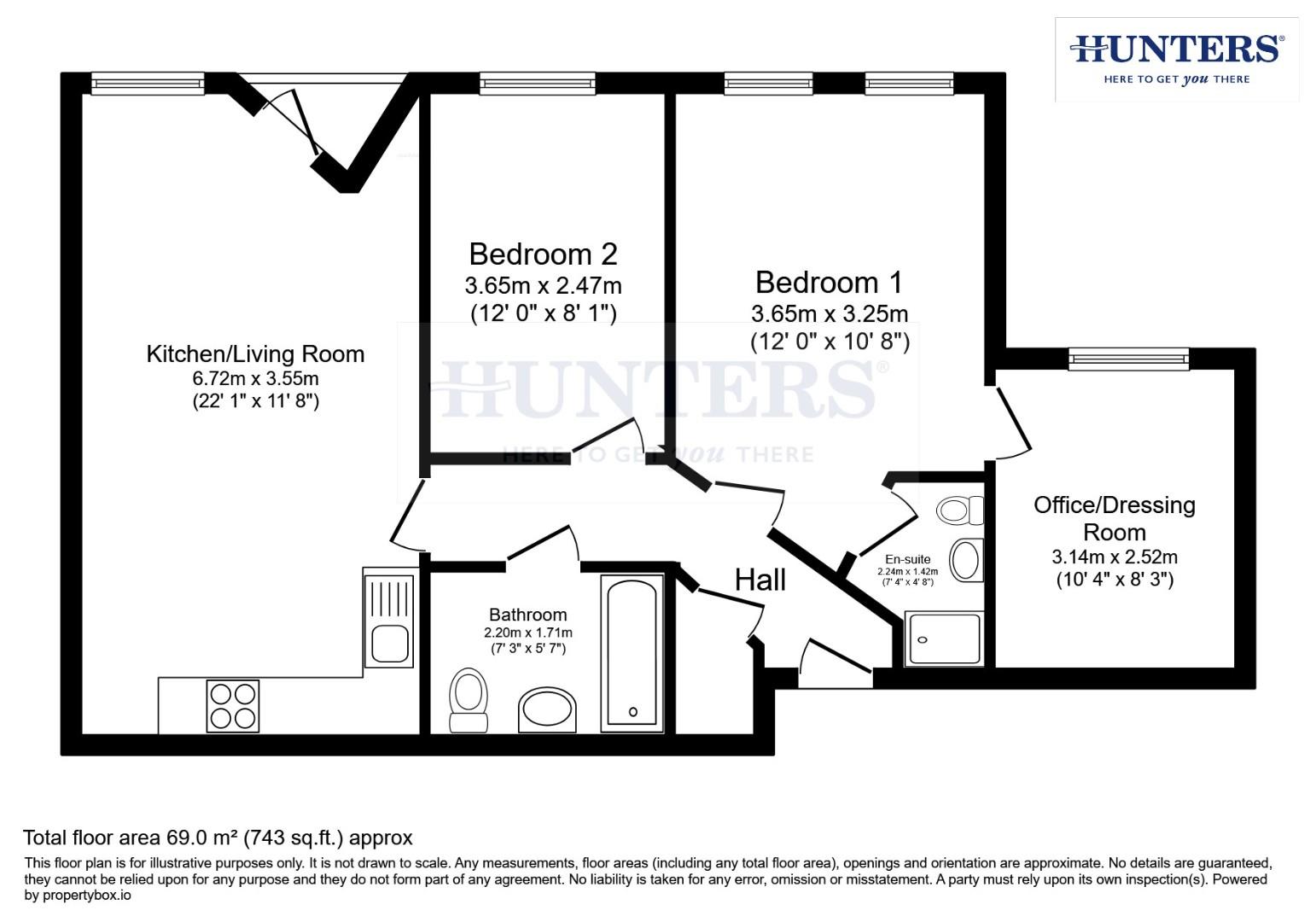12 Jervaulx House, Lawrence Square, York floorplan