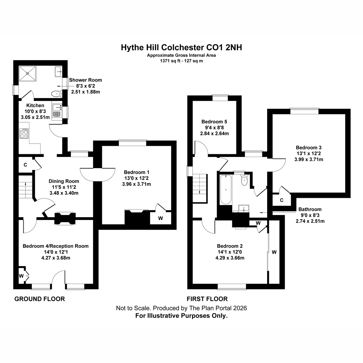 63, Hythe Hill, Colchester floorplan