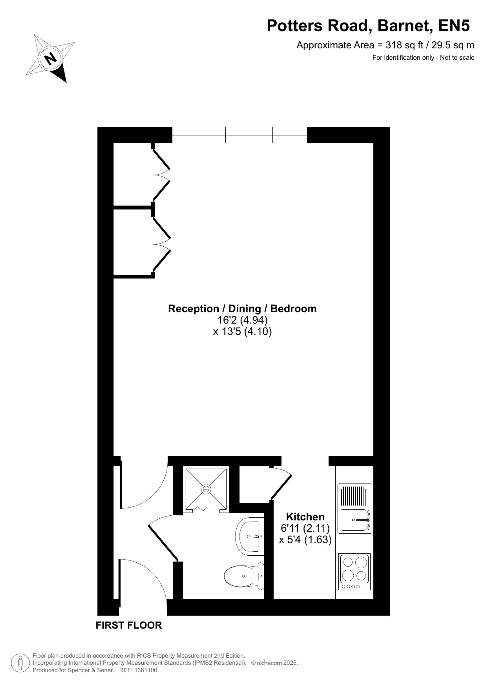 Flat 24, Sheridan Lodge, Barnet floorplan