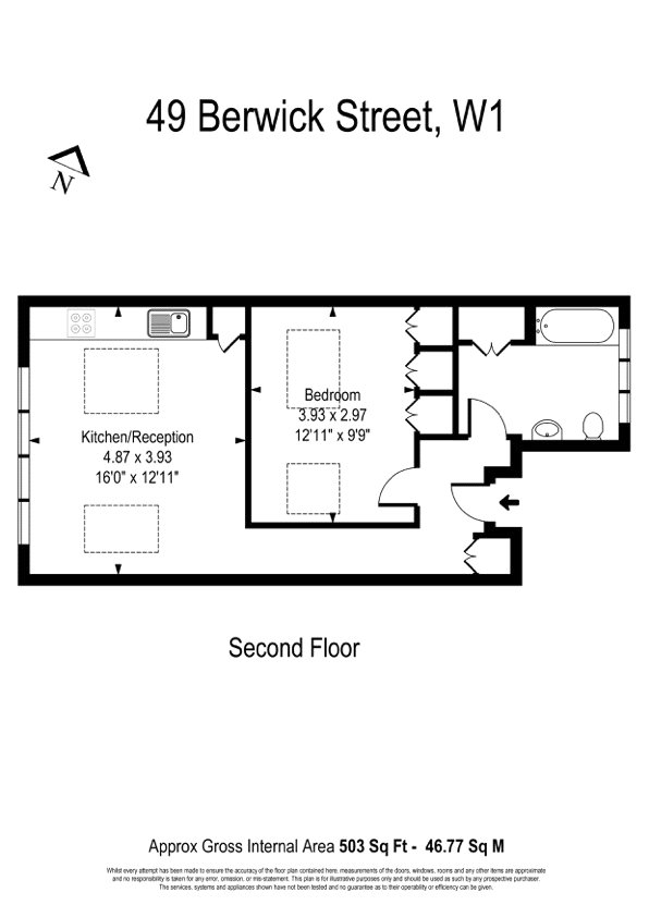 1 Bedrooms Flat to rent in Berwick Street, London W1F