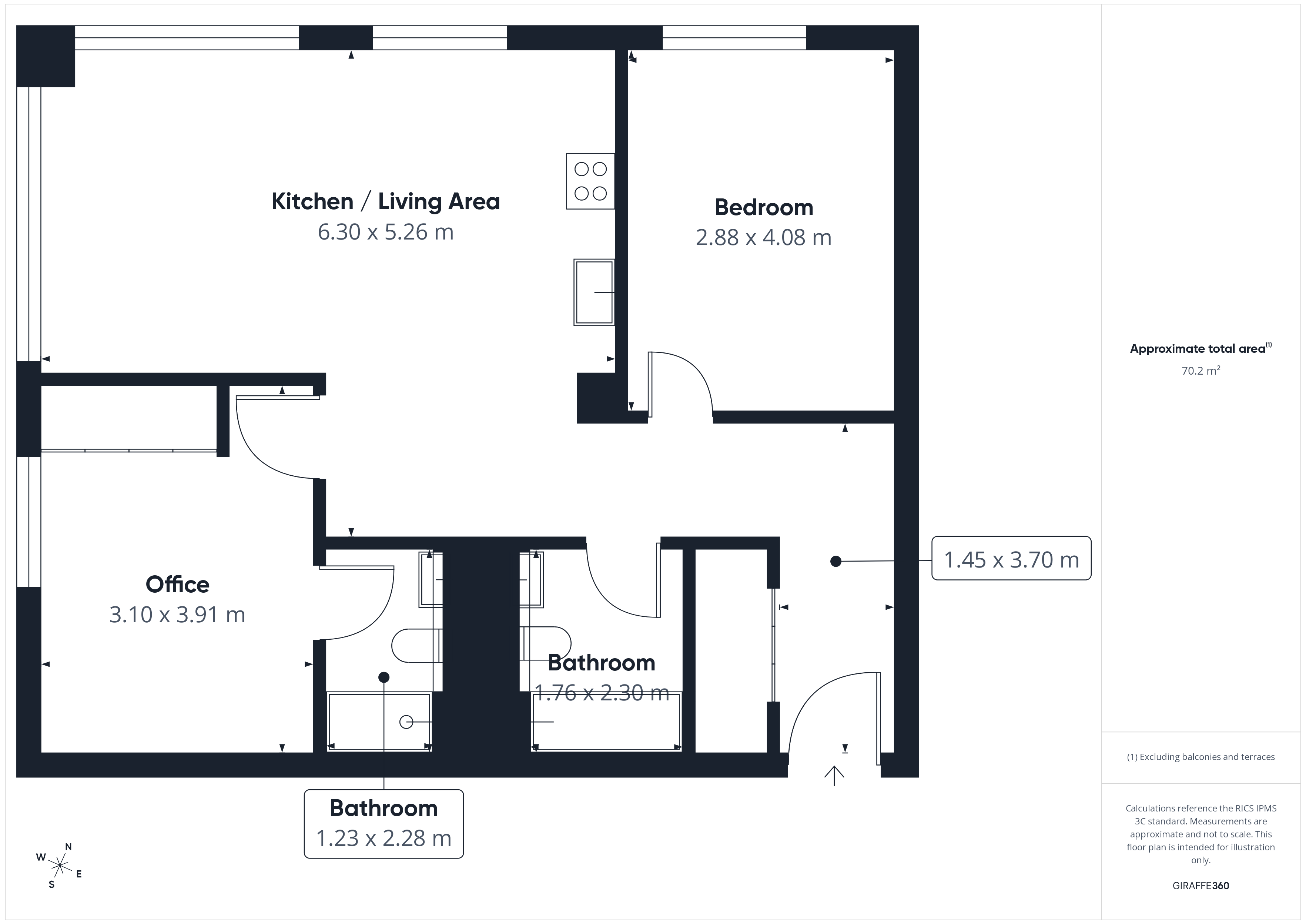 Flat 512,, Manchester floorplan