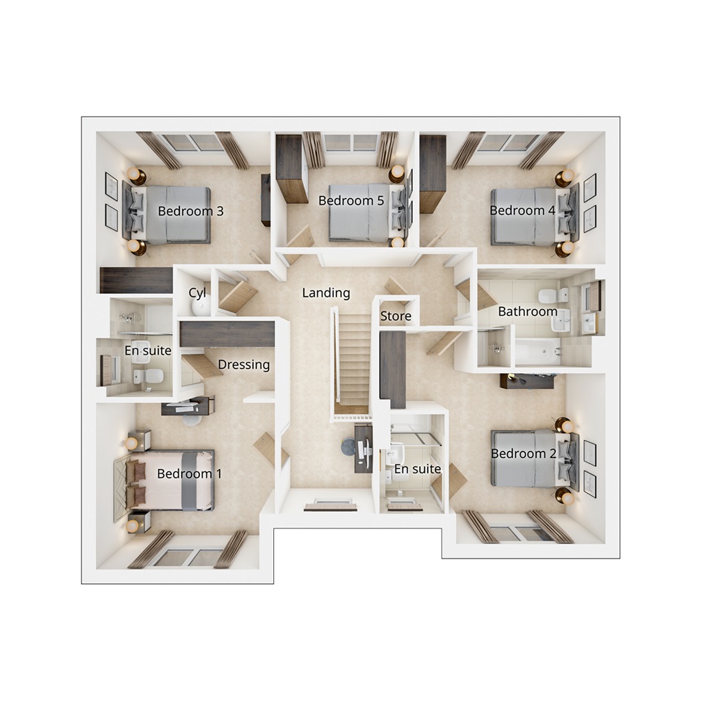 The Patterham - Plot 48, Springhill Gardens, Springfield Road, Barrhead floorplan