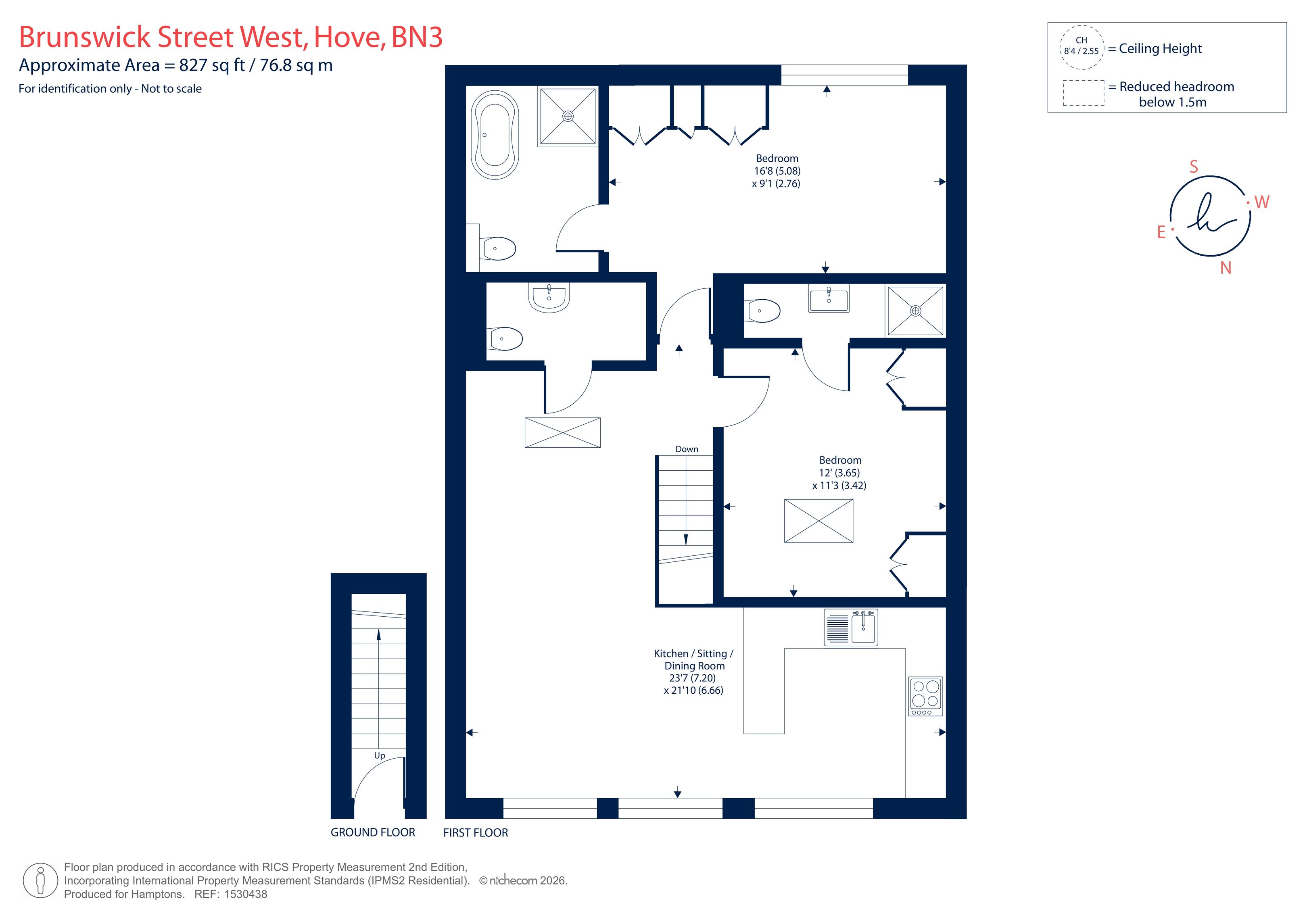 Brunswick Street West, Hove floorplan