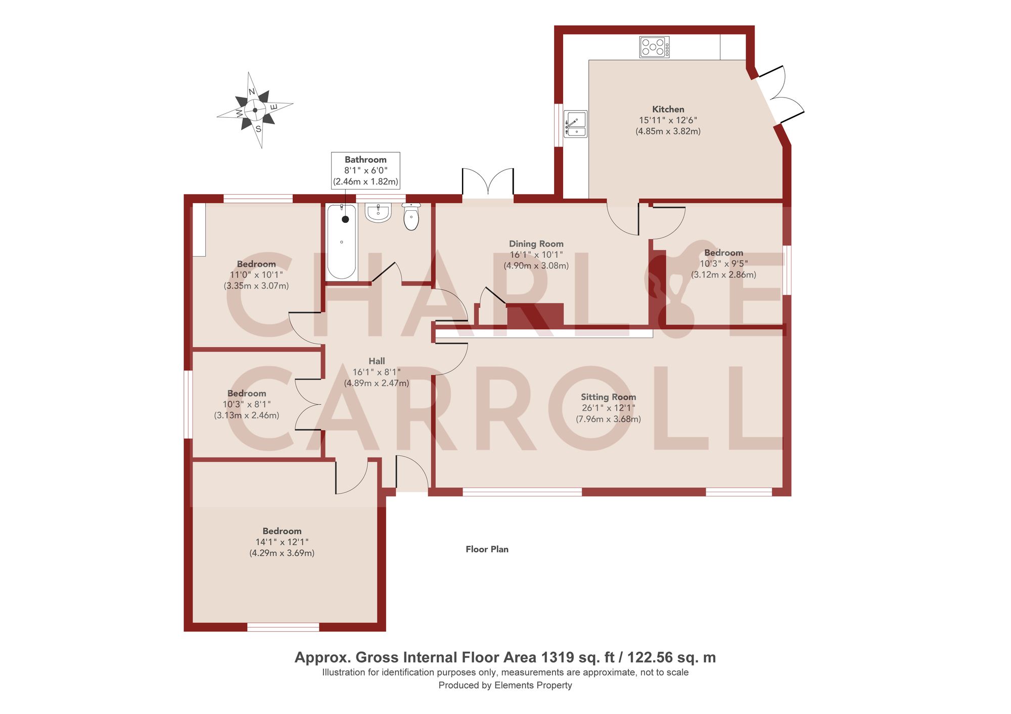Andonia Main Road, Pershore floorplan