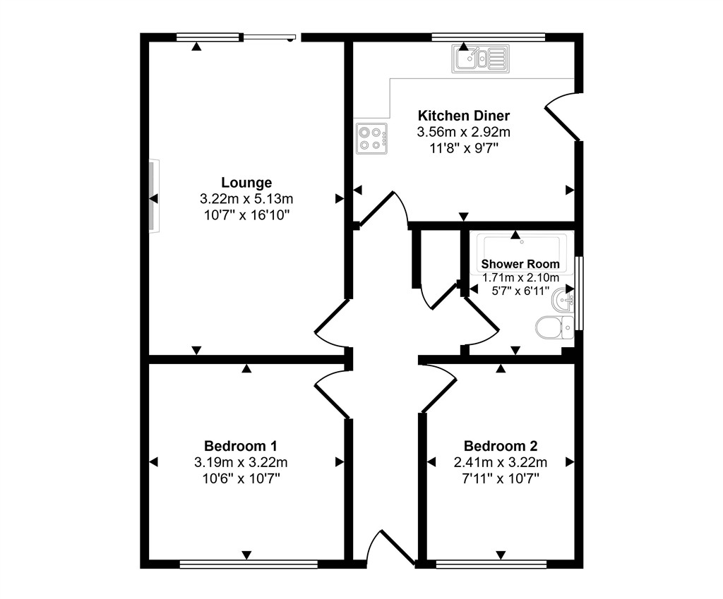 1, Ennerdale Close, LINCOLN floorplan