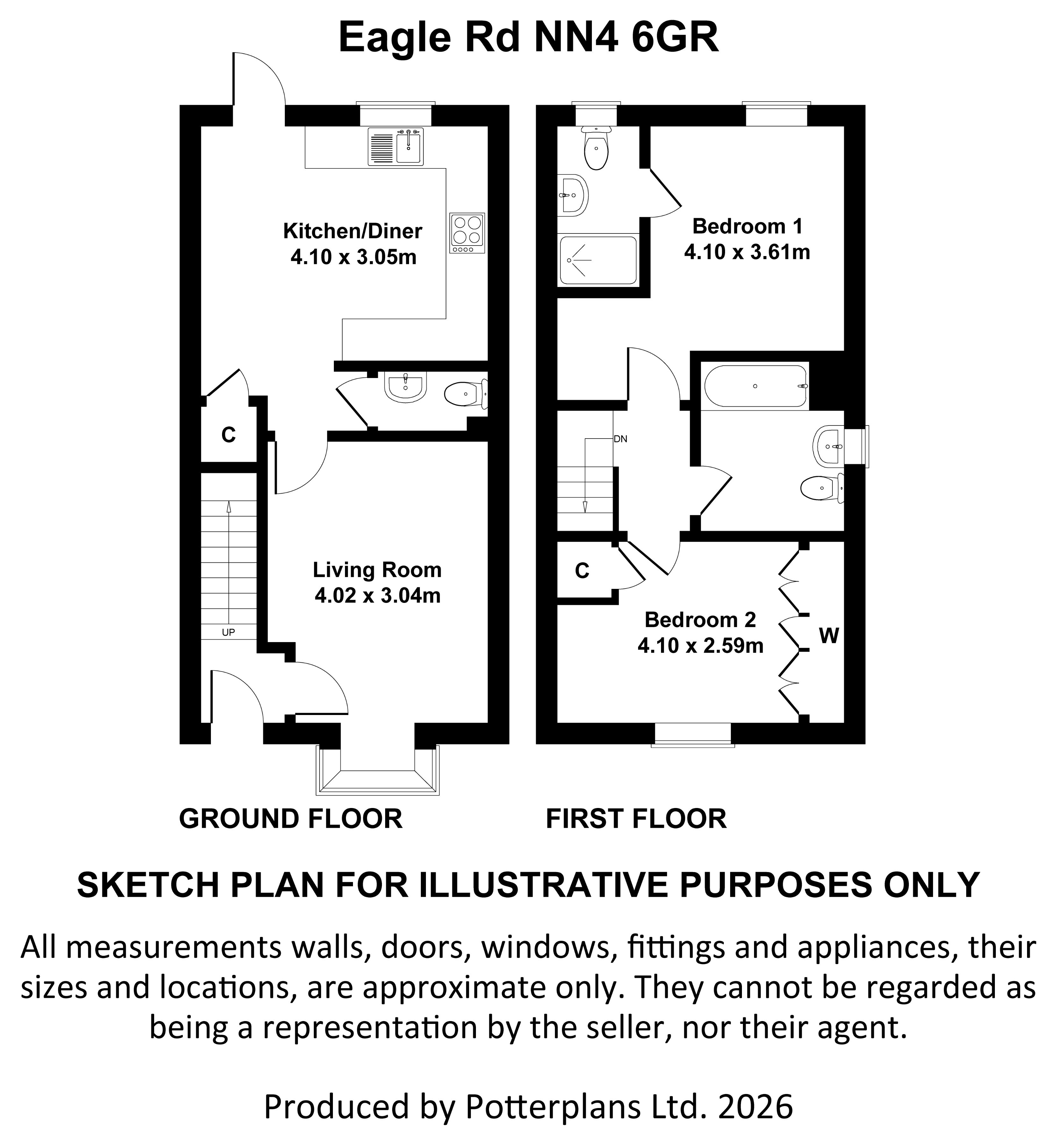 7, Eagle Road, Northampton floorplan
