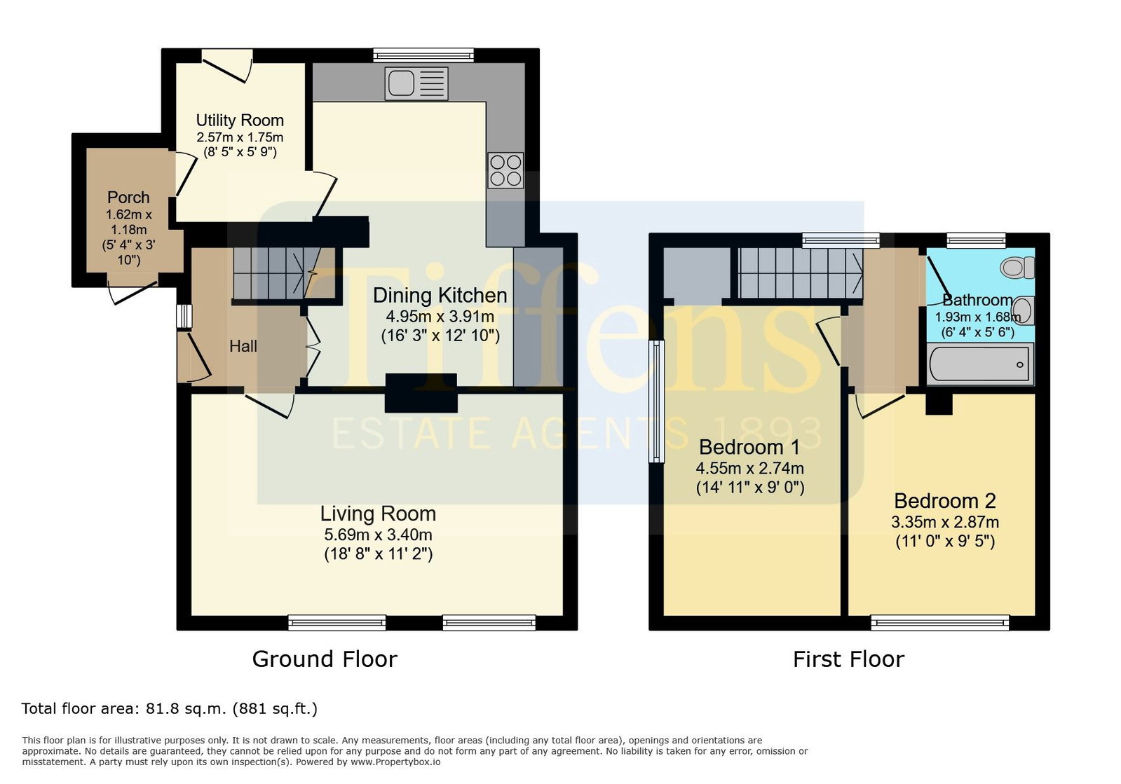 187, Beverley Rise, Carlisle floorplan