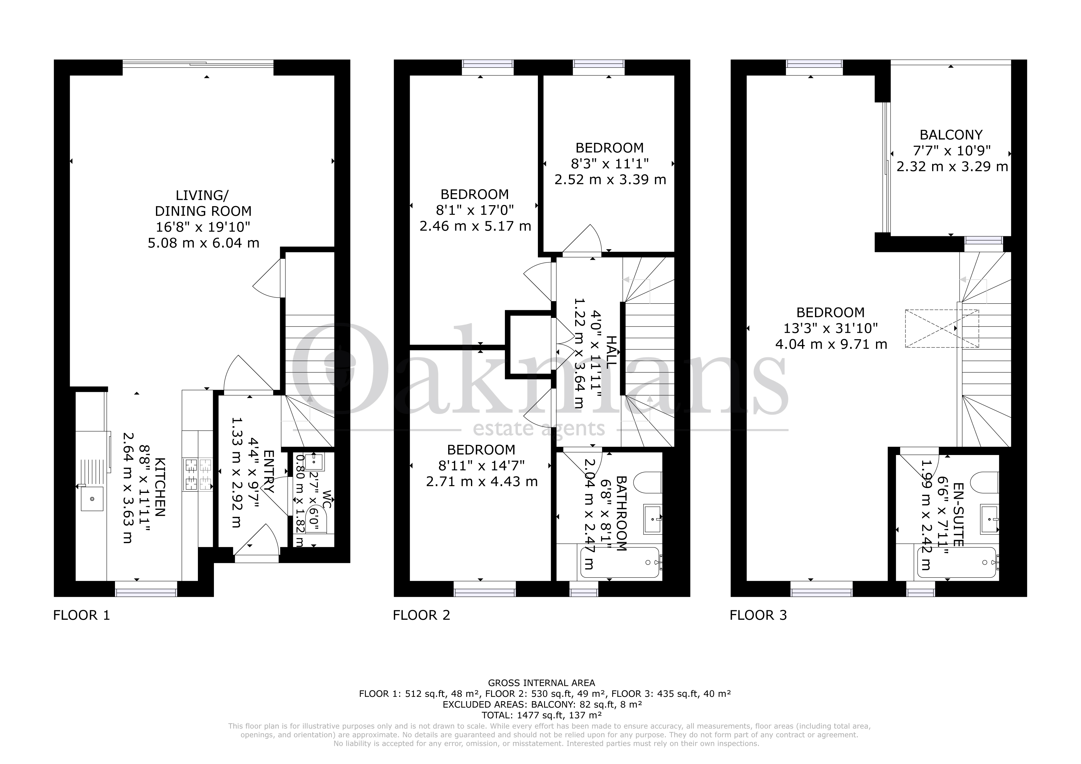 36, South Loop Sqaure, Birmingham floorplan