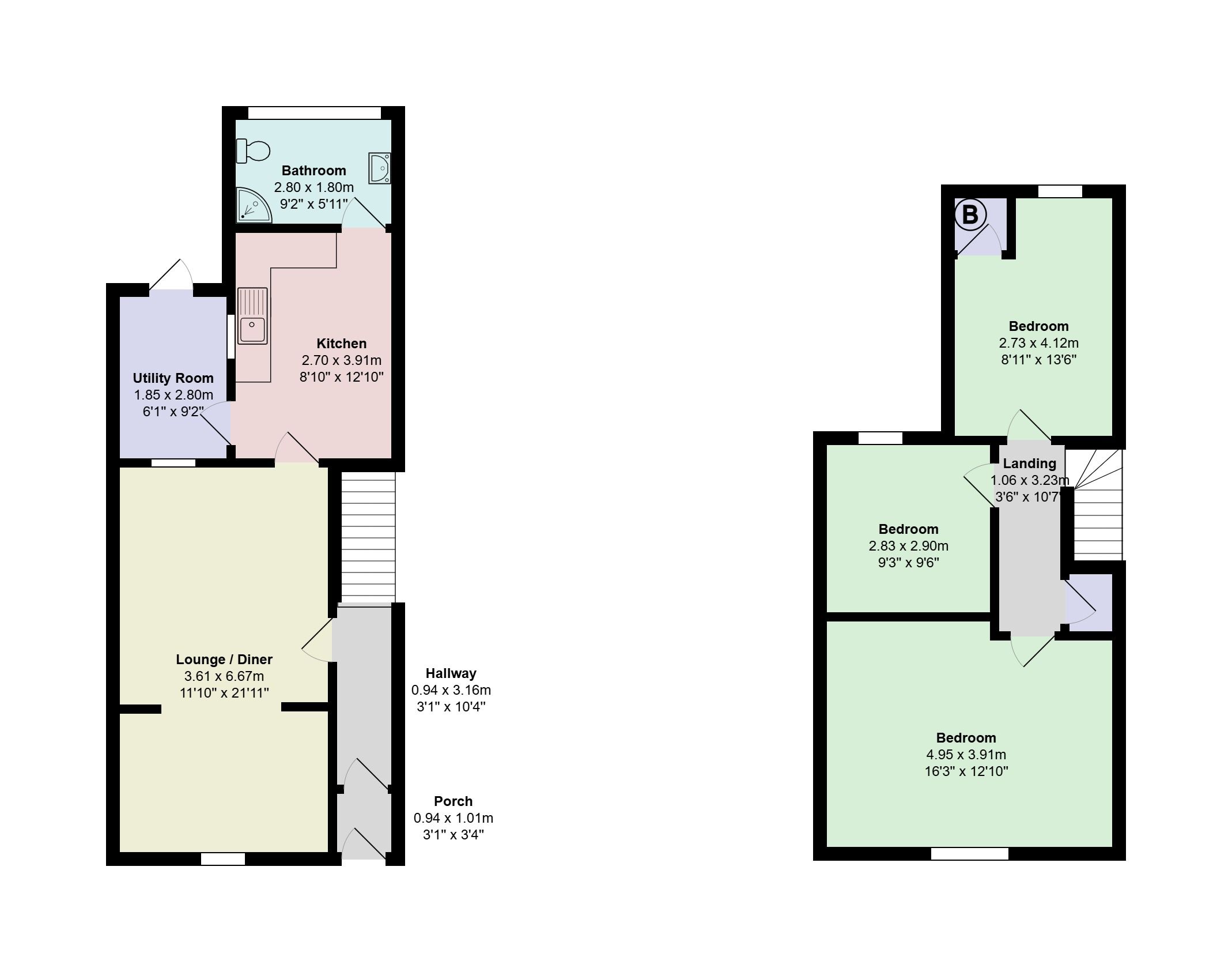 16 North Street, Mountain Ash floorplan