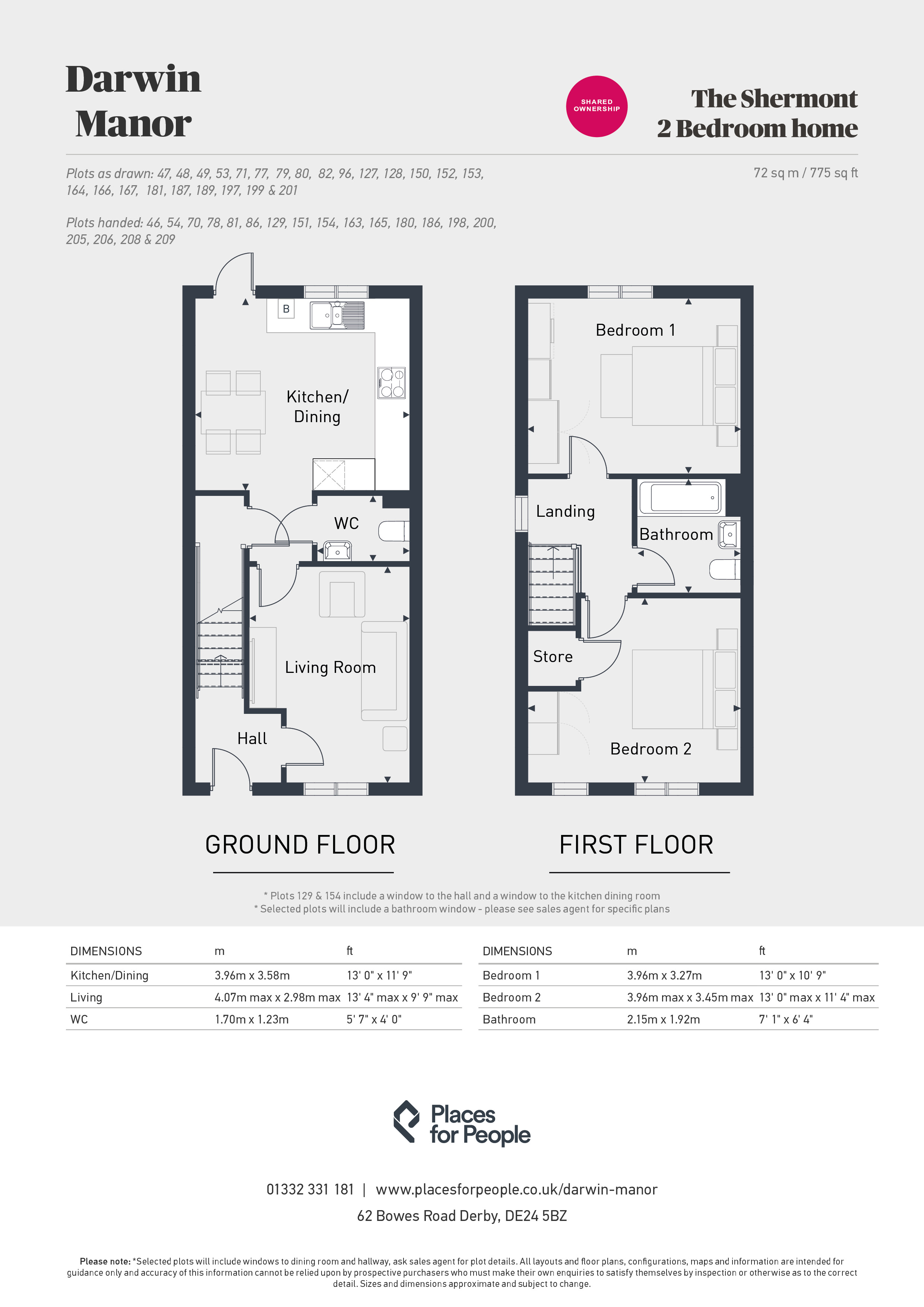 Plot 150,, Darwin Manor, Boulton Moor floorplan