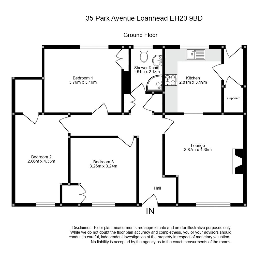 35, Park Avenue, Loanhead floorplan