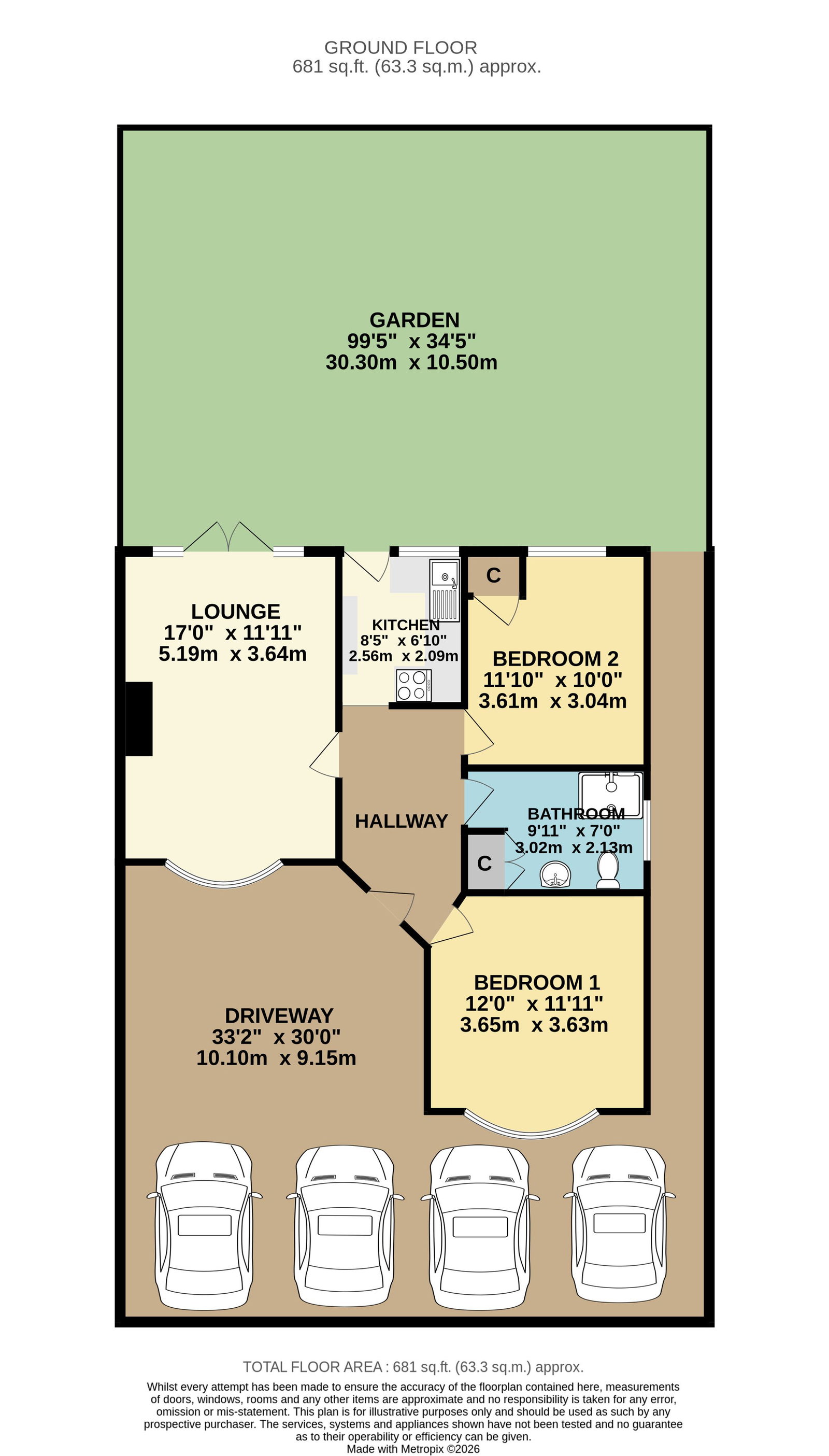 16, Holmside Avenue, Sheerness floorplan