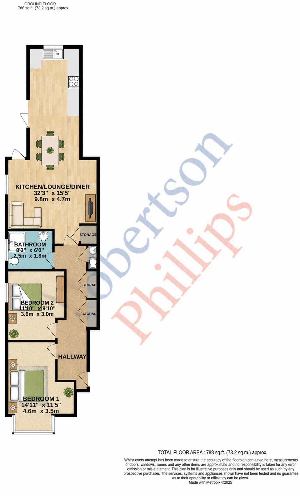 Flat 1, 61, Kingsley Road, Harrow floorplan