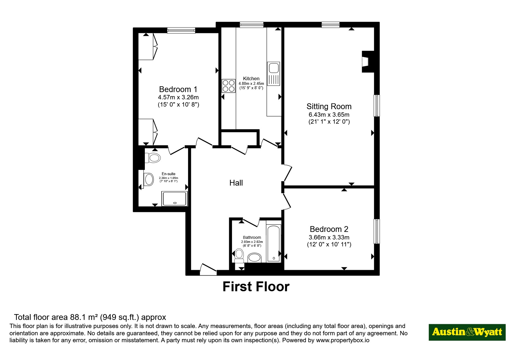 Westfield Common, Southampton floorplan