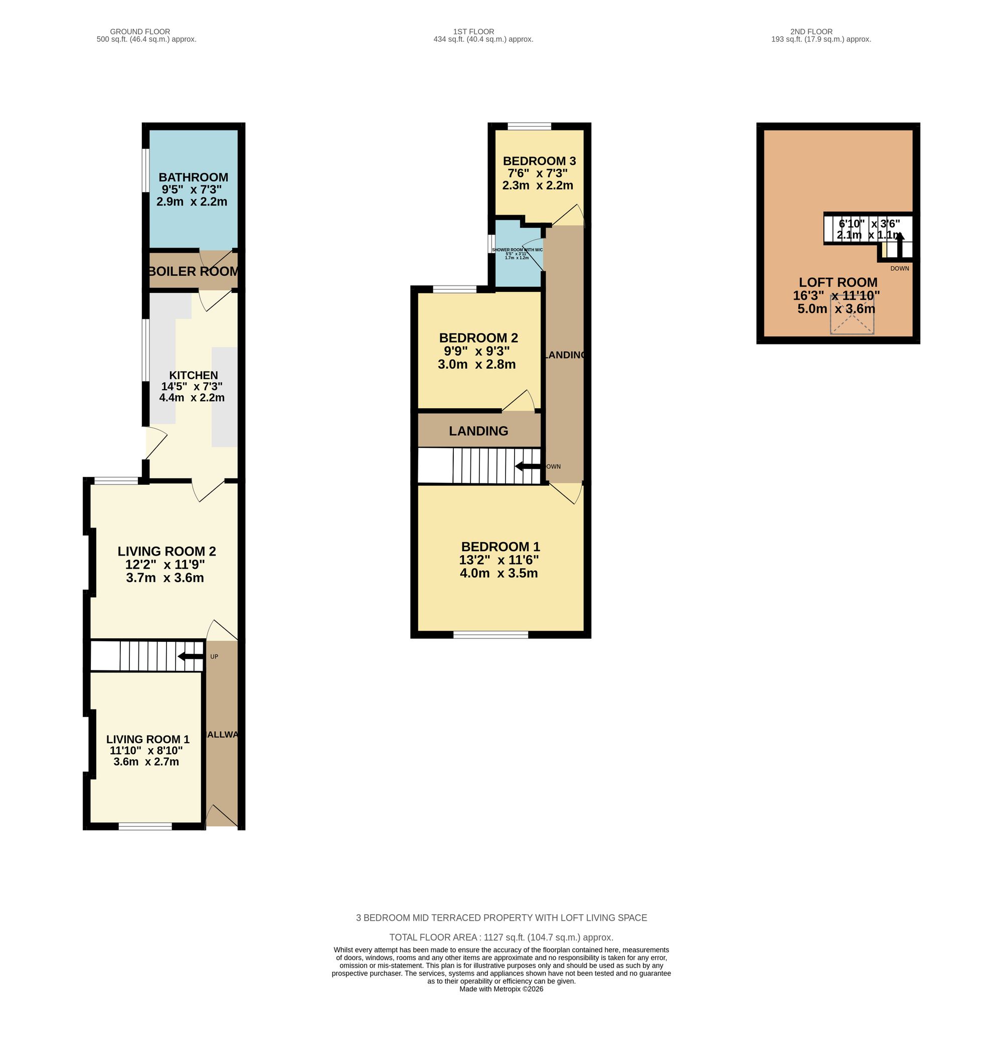10 Bonsall Street, Leicester floorplan