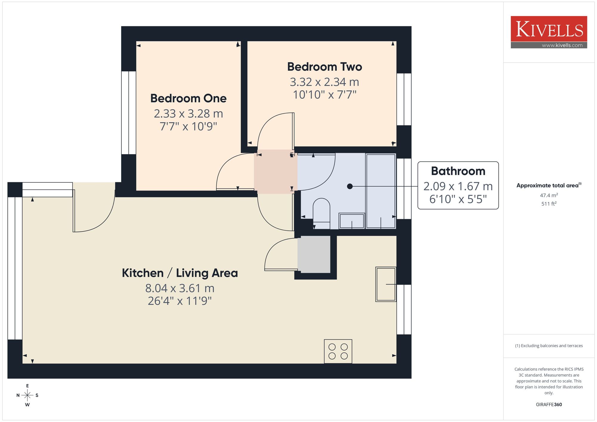 47, Widemouth Bay Holiday Village, Bude, EX23 floorplan