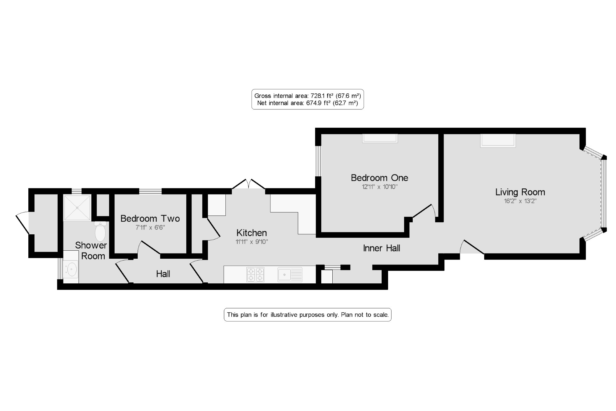 2 Bedrooms Flat for sale in Aldershot, Hants GU11