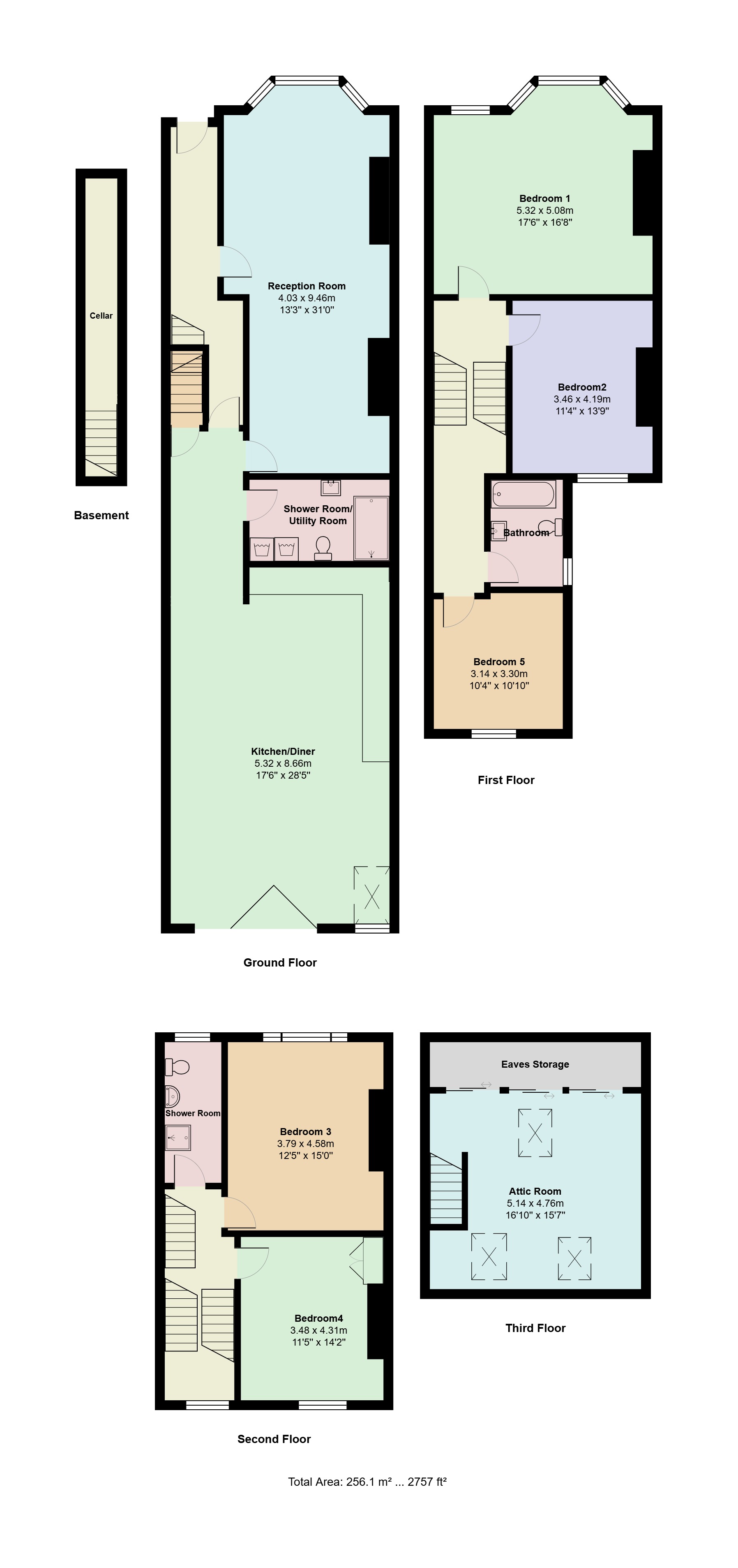 50, Lady Somerset Road, Kentish Town, London floorplan