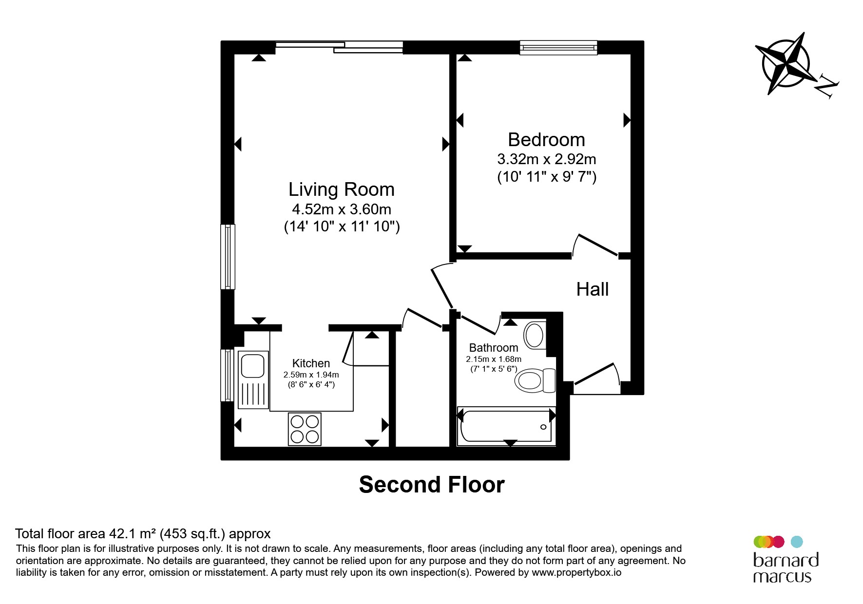 Flat 7, Park View, 201, Ewell Road, SURBITON floorplan