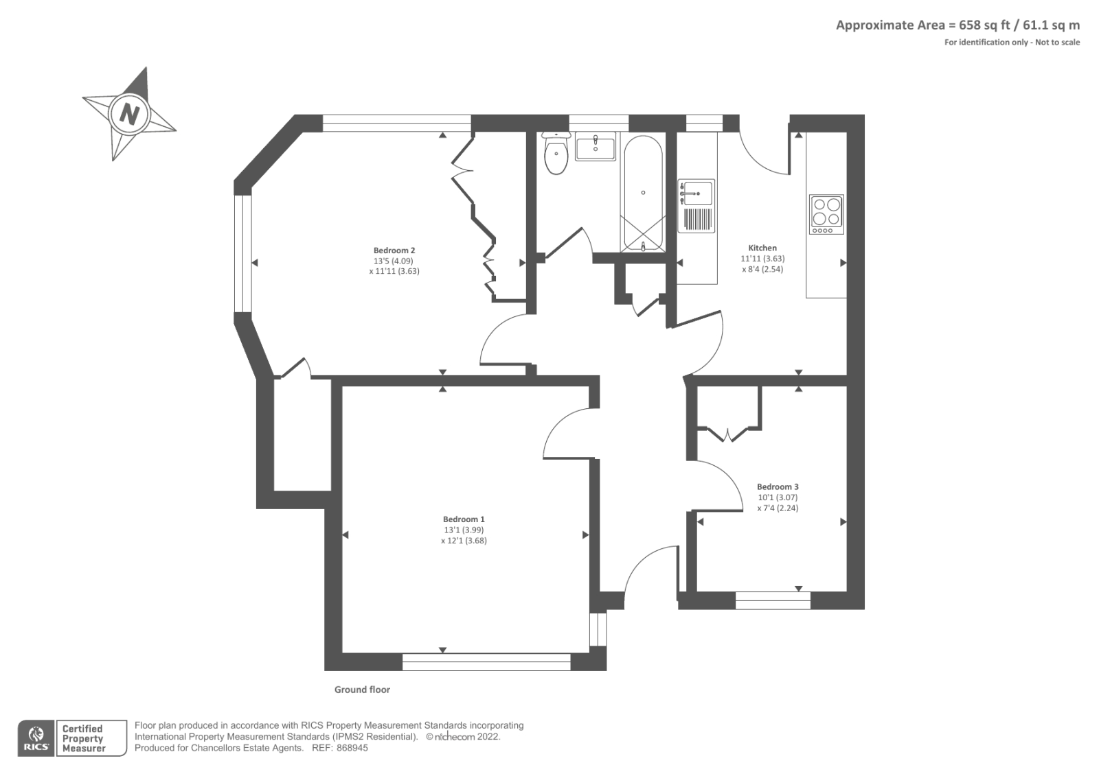 24, Holyoake Walk, London floorplan