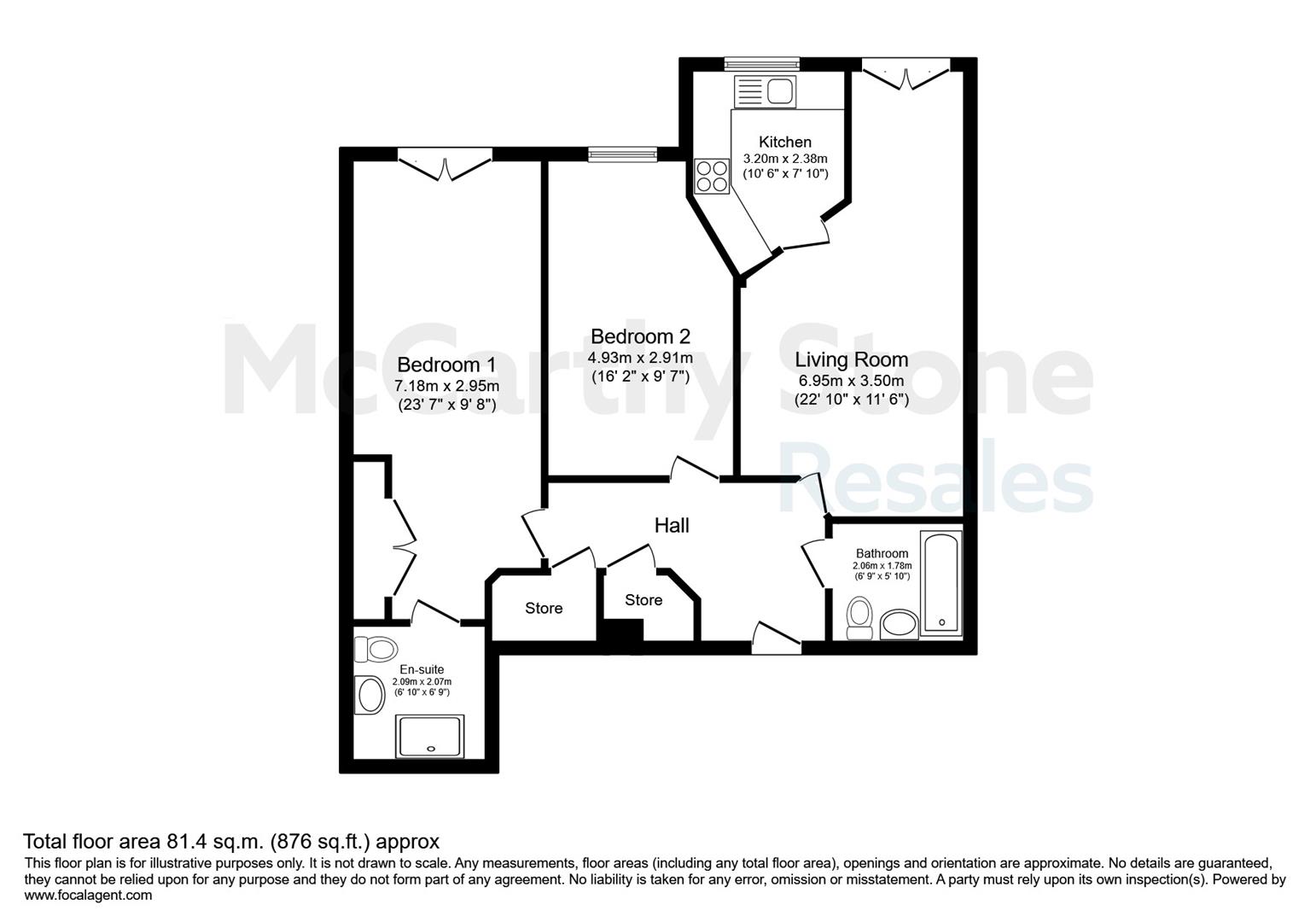 30 Merrilees Gate, 50 Baberton Avenue, Juniper Green floorplan