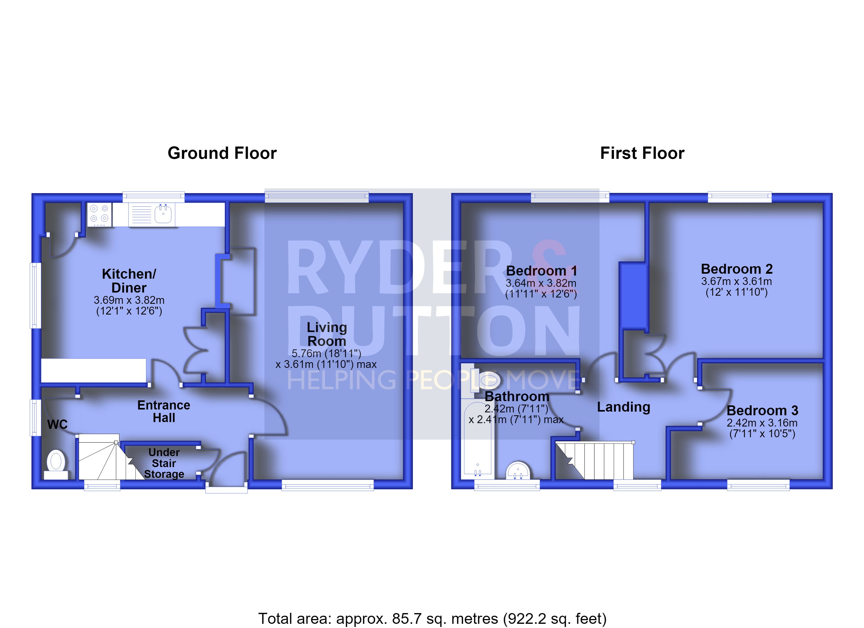 119, Hardman Avenue, Rossendale floorplan