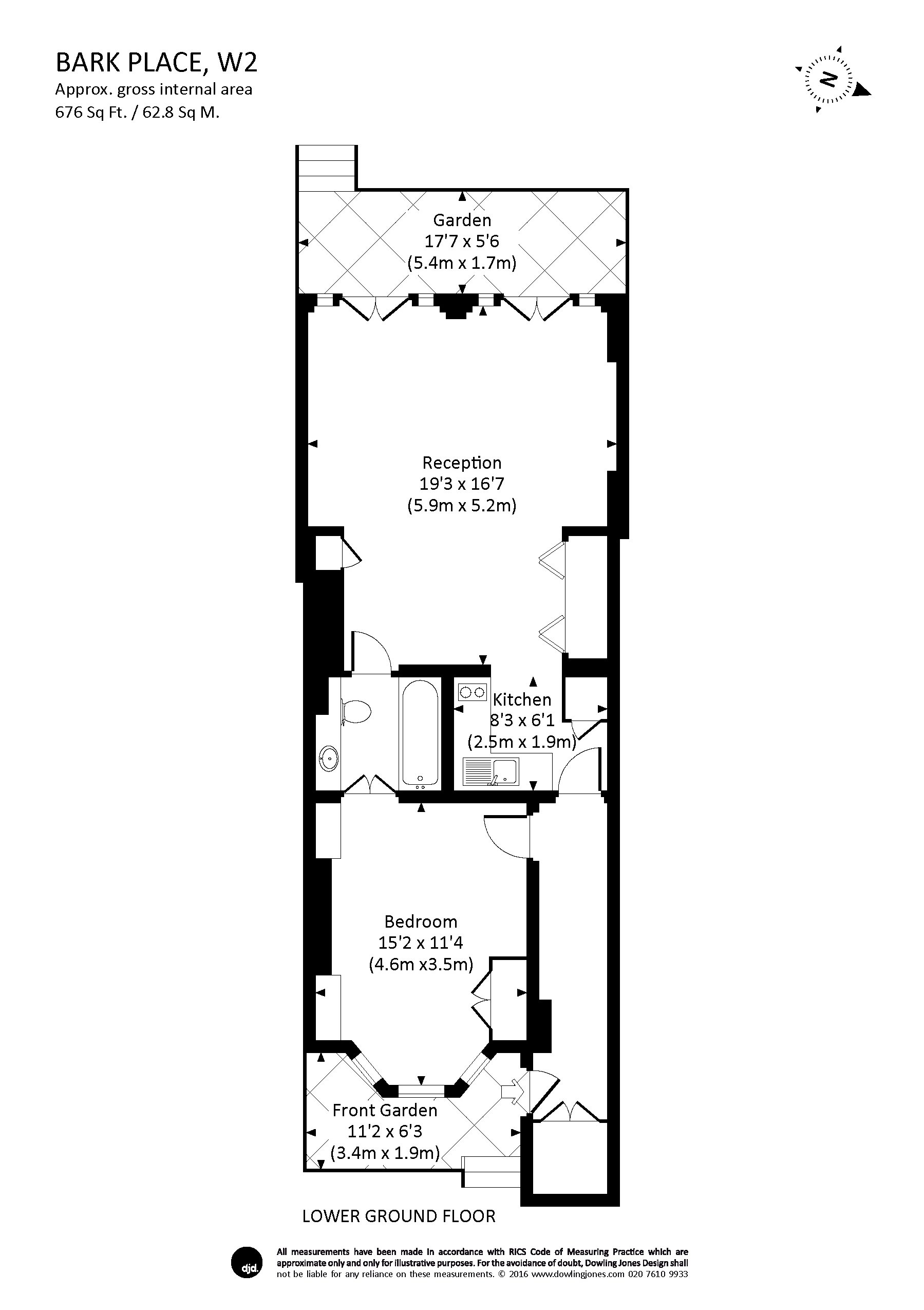 1 Bedrooms Flat to rent in Bark Place, London W2