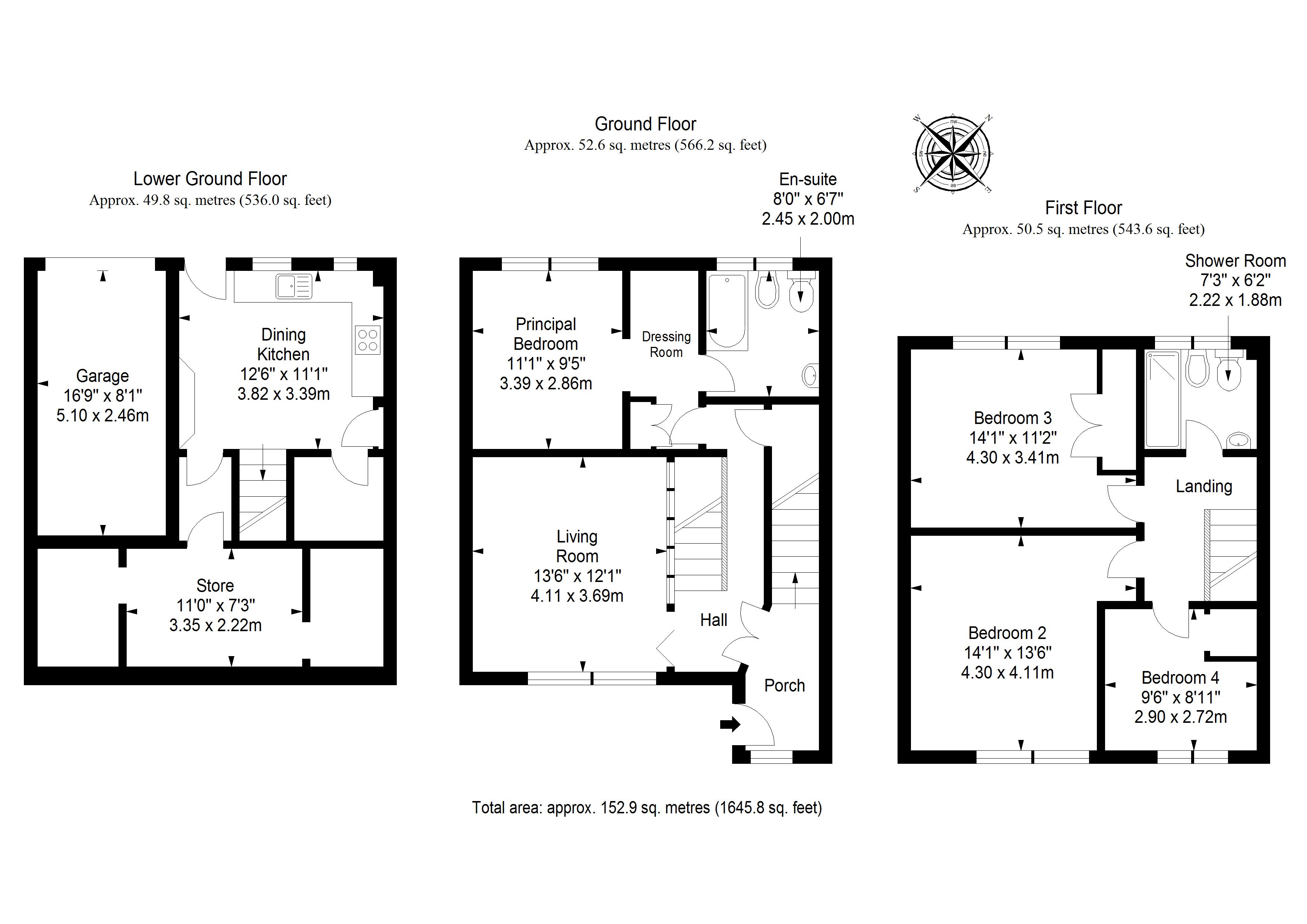 Caiystane Hill, Fairmilehead, Edinburgh EH10, 4 bedroom terraced house