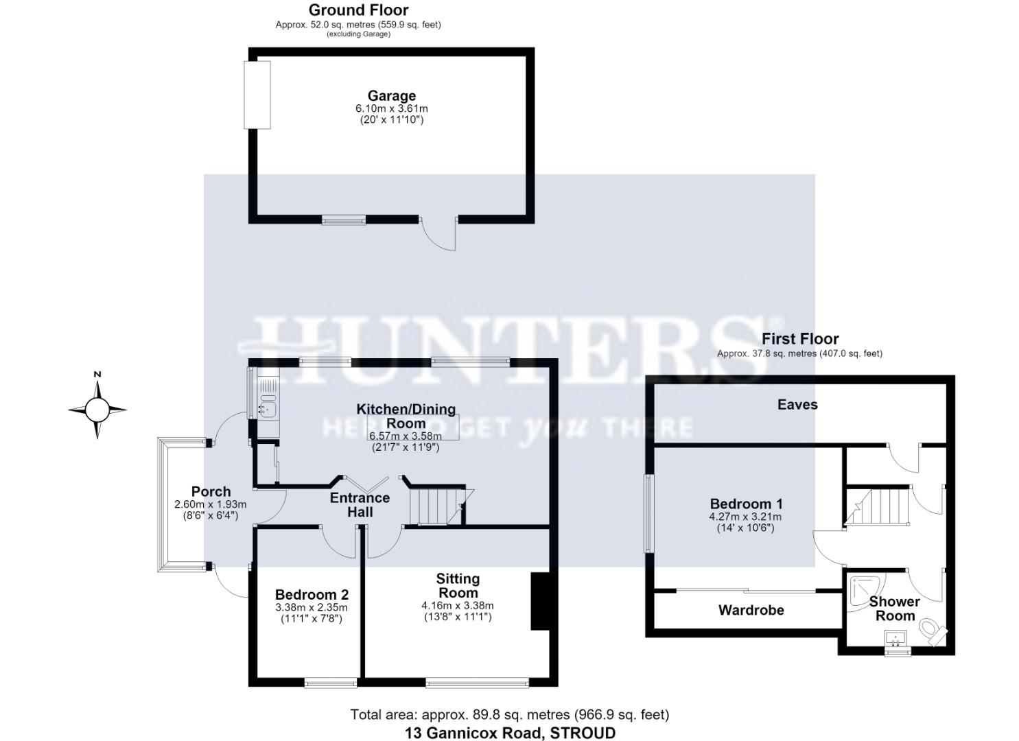 13, Gannicox Road, Stroud floorplan