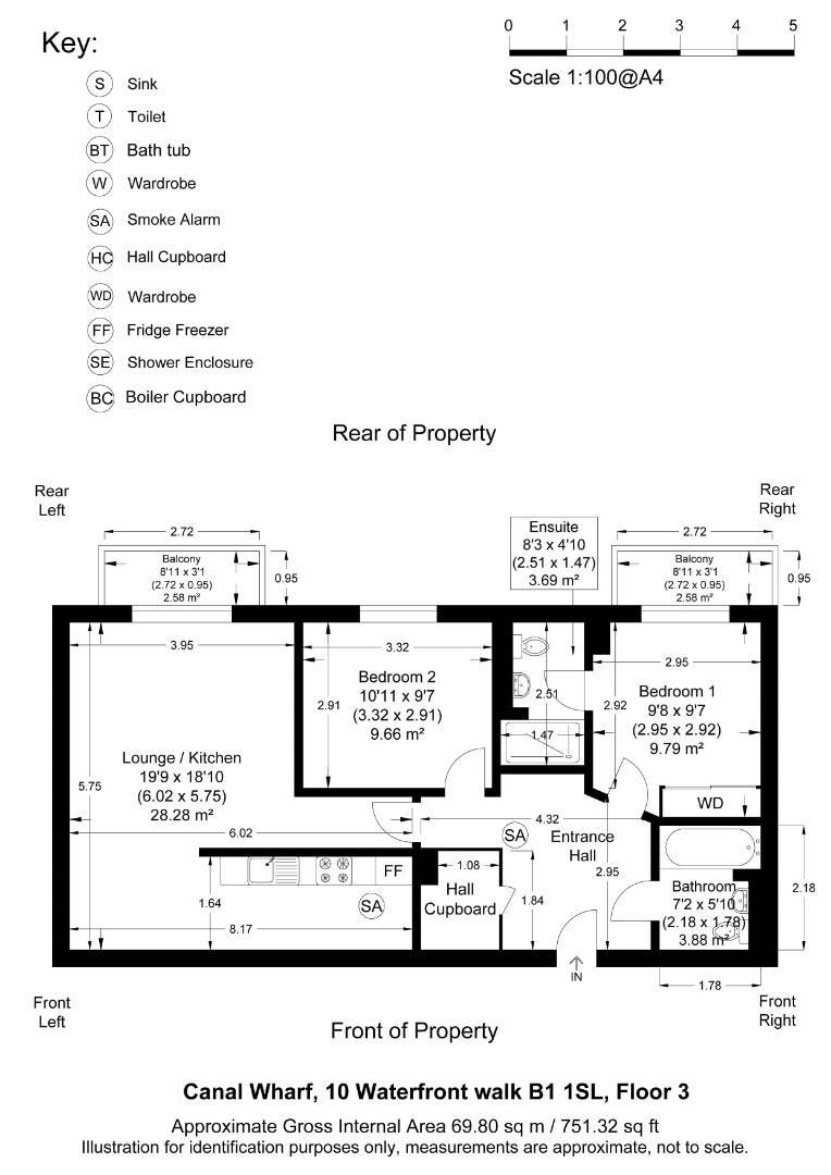Canal Wharf, Birmingham floorplan