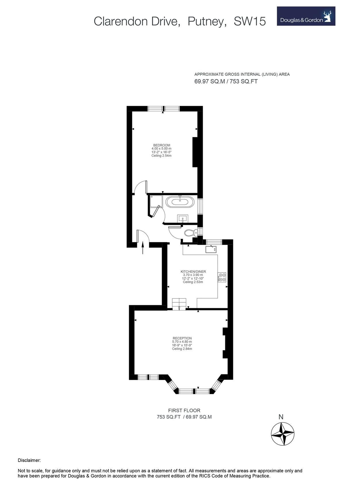 1 Bedrooms Flat to rent in Clarendon Drive, London SW15