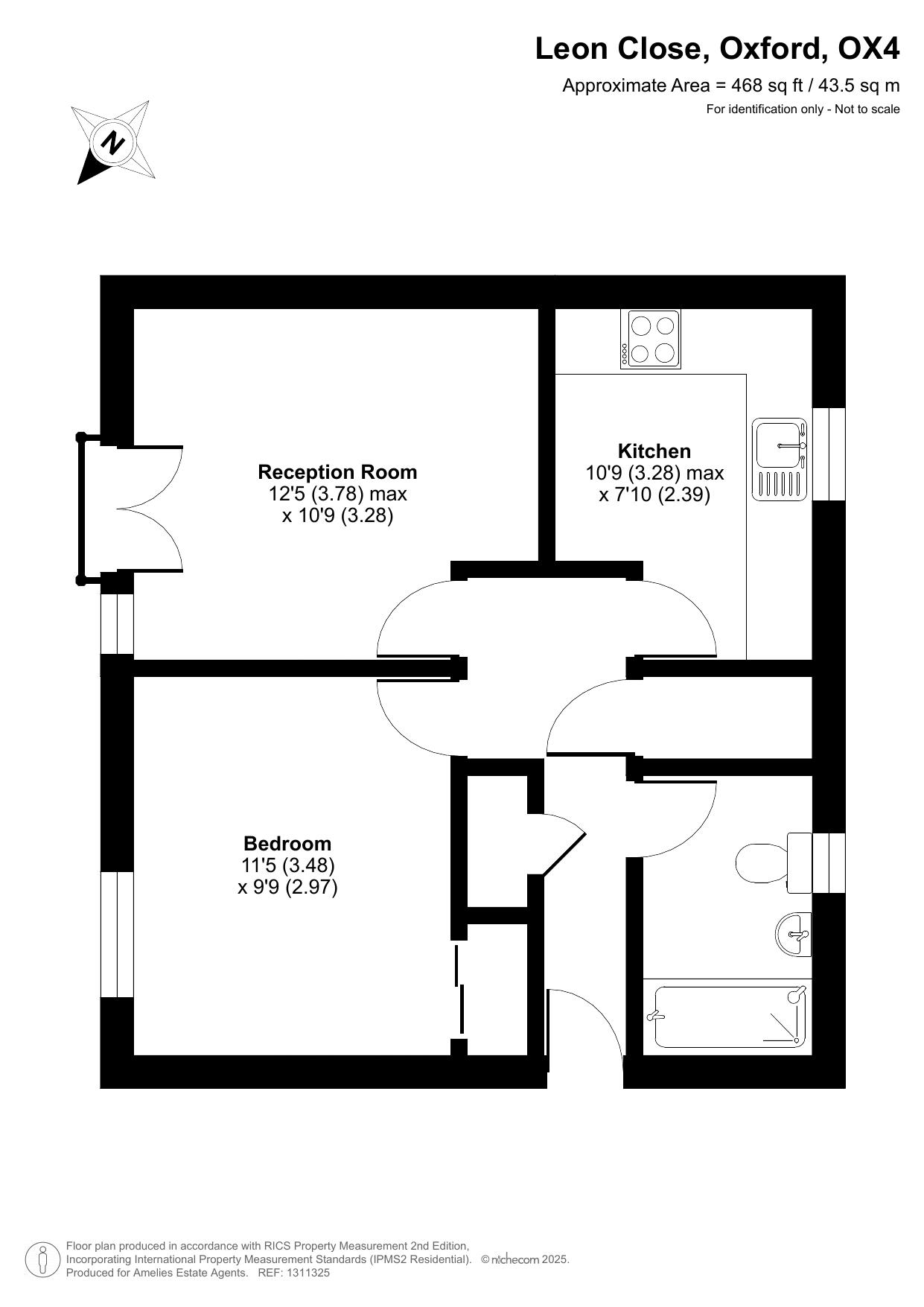 39, Leon Close, Oxford floorplan