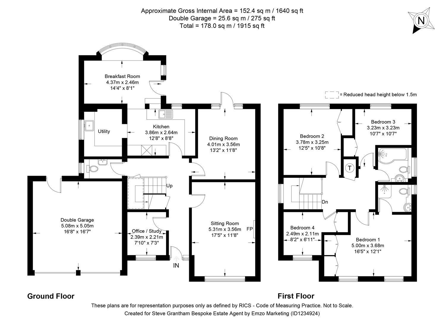 16, Wasdale Close, Horndean floorplan