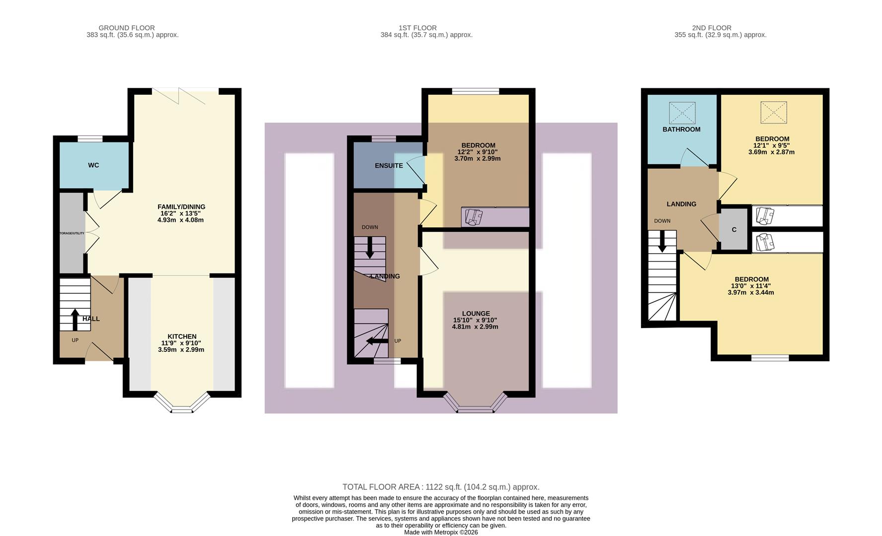 5, Linden Crescent, Yarm floorplan