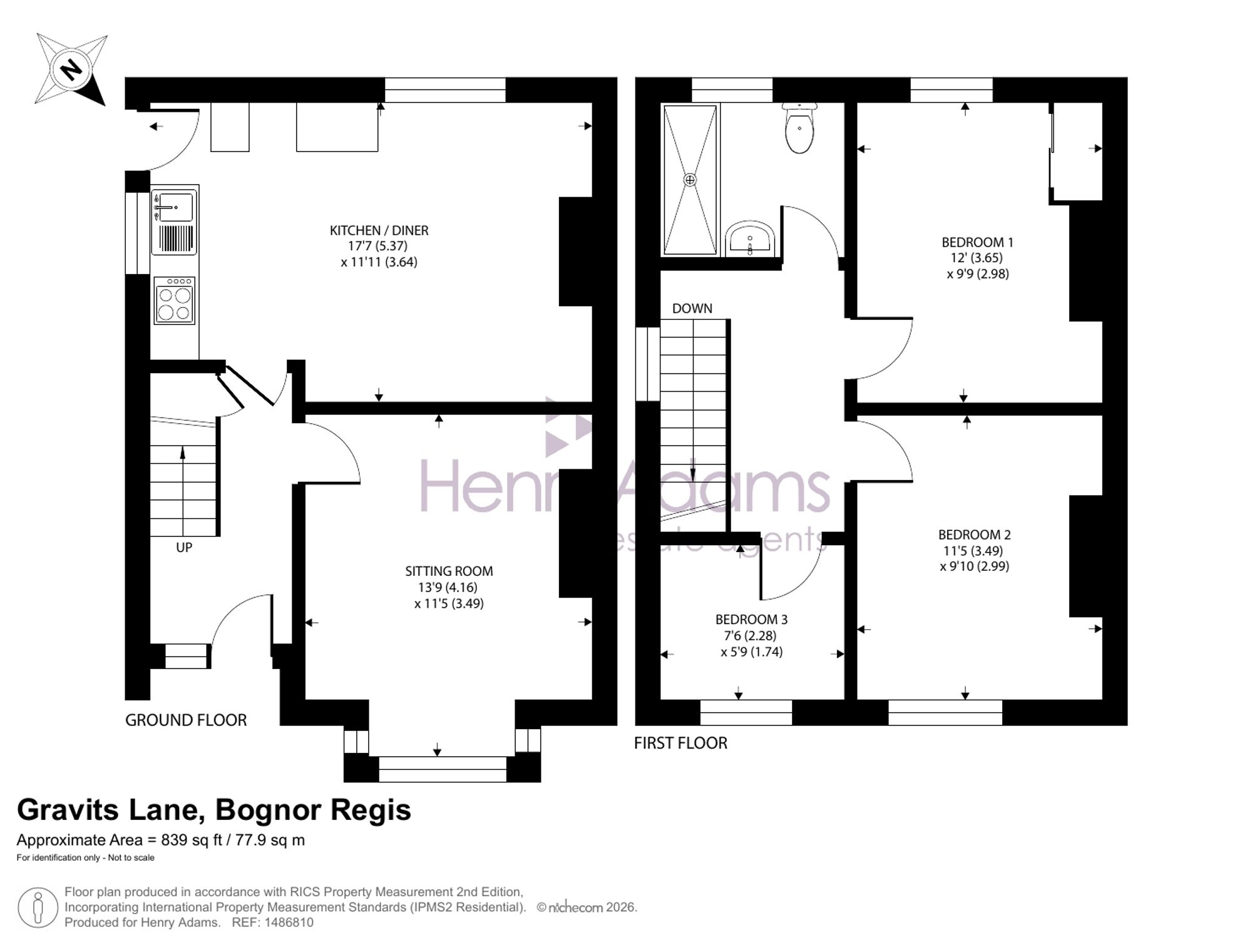 Gravits Lane, Bognor Regis floorplan