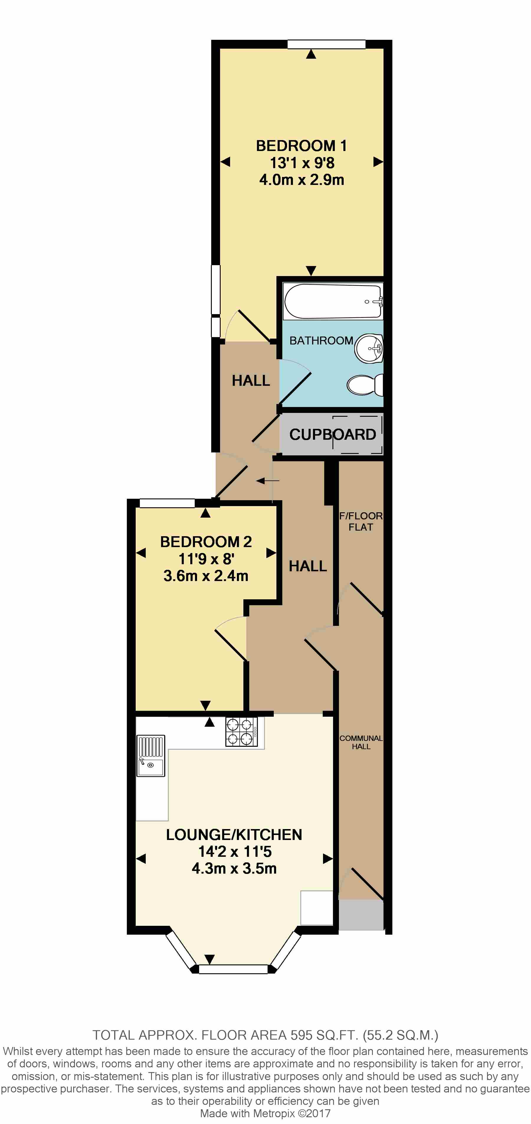 2 Bedrooms Flat to rent in Acacia Road, Leytonstone E11