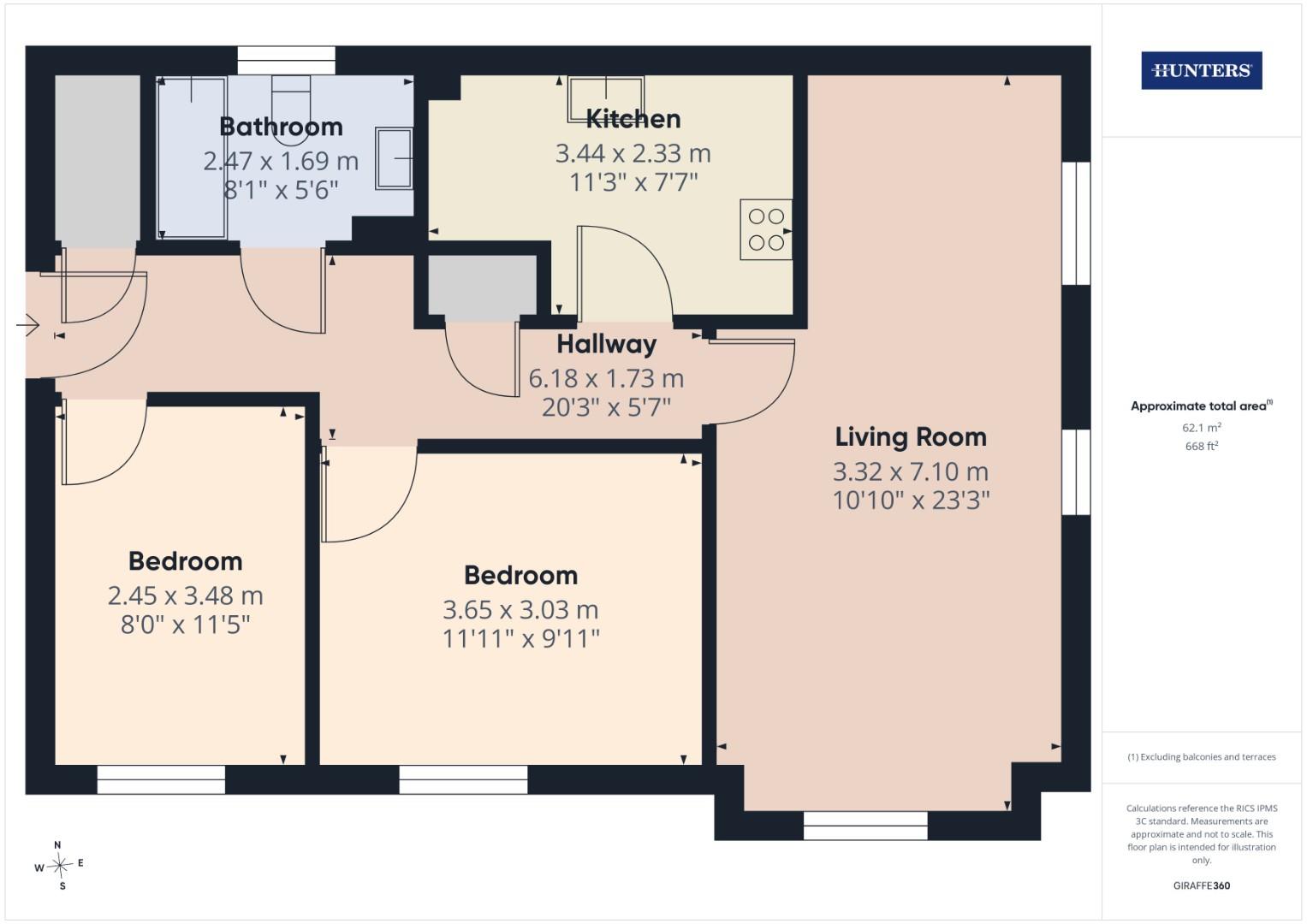 Flat 5, 18, Priory Avenue, Southampton floorplan