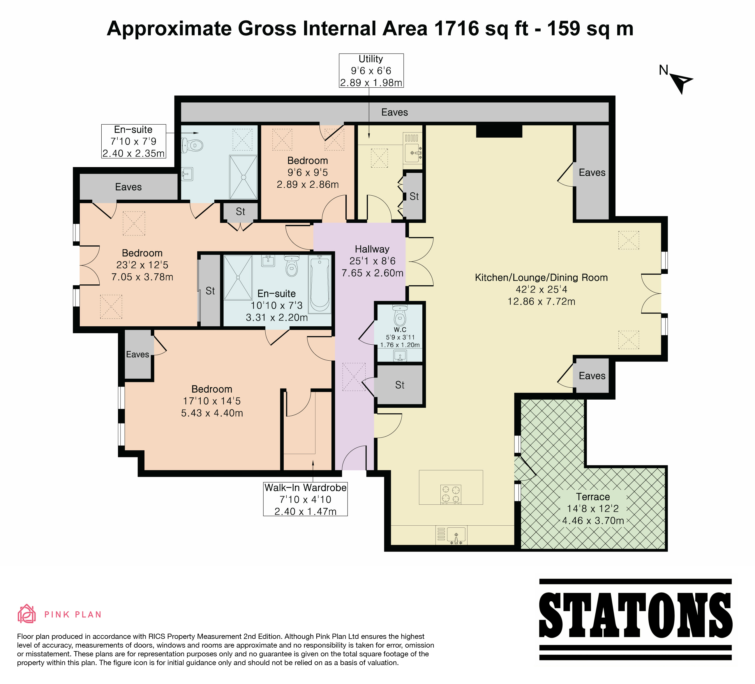Flat 7, Bayview House, 20, Uplands Park Road, Enfield floorplan