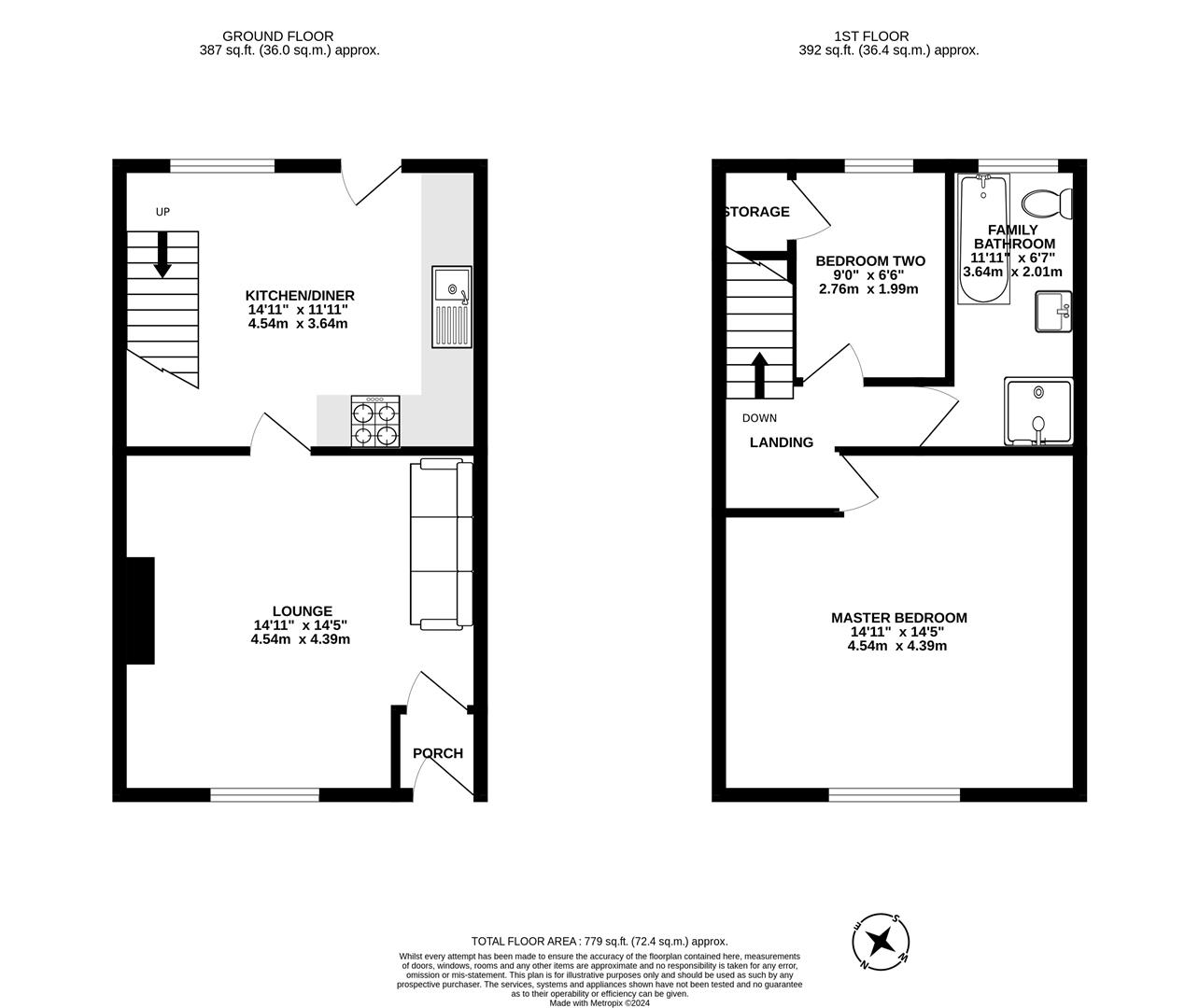 Chorley Old Road, WhittleLeWoods, Chorley PR6, 2 bedroom terraced